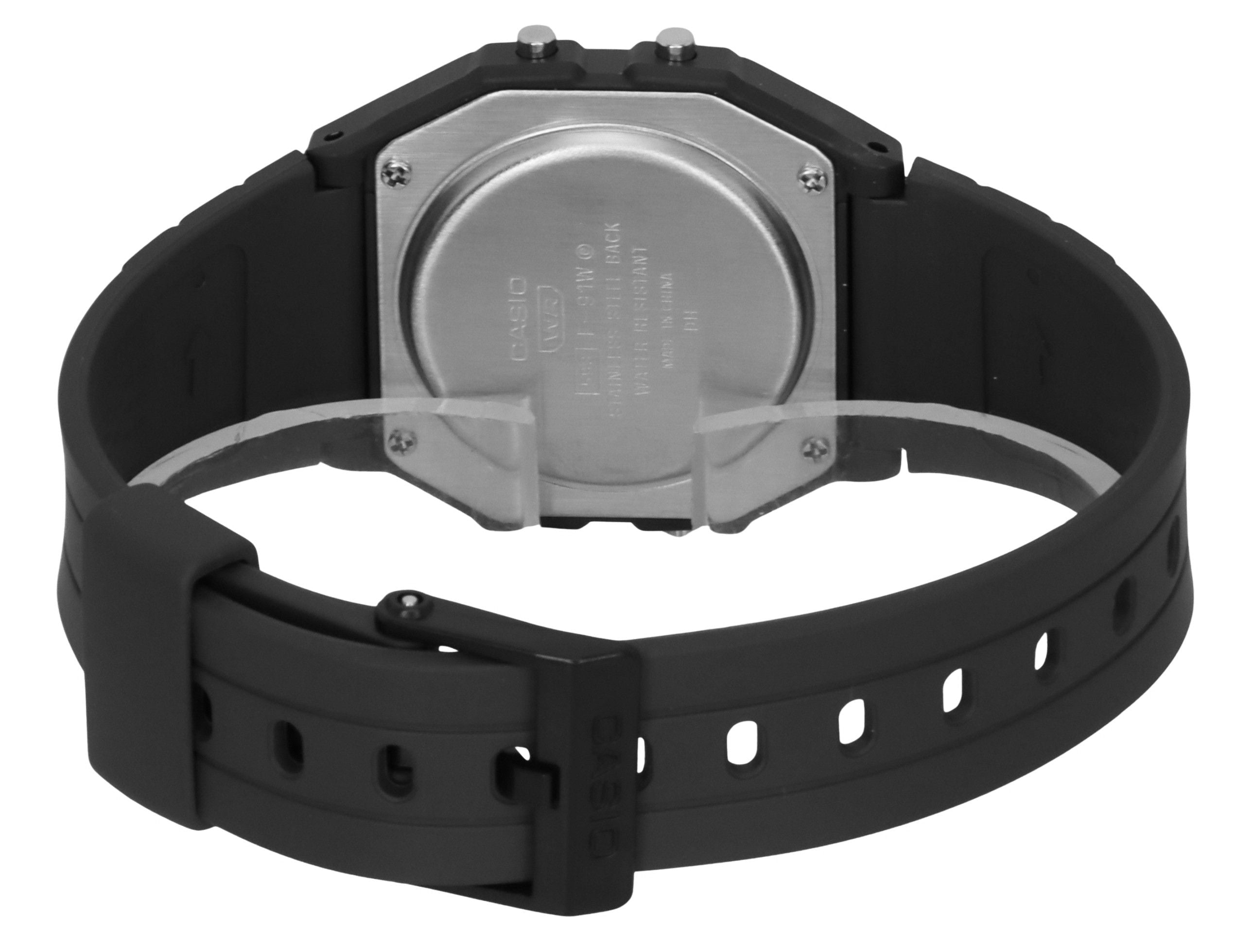 Casio POP Digital Gray Bio Based Resin Strap Quartz F - 91WB - 8A Unisex Watch - Prestige Stones