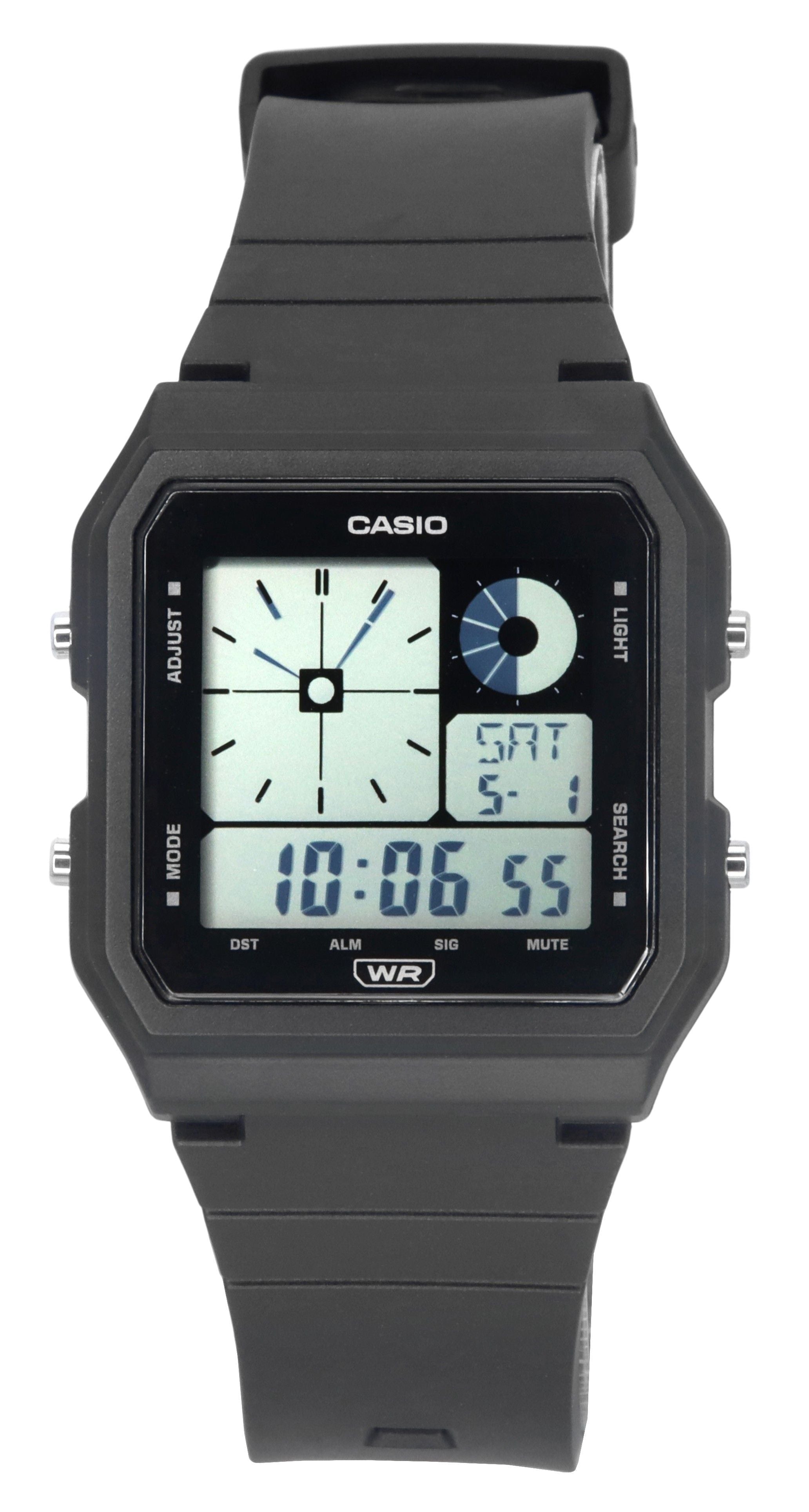 Casio POP Retro Vintage Digital Black Resin Strap Quartz LF - 20W - 1A Unisex Watch - Prestige Stones