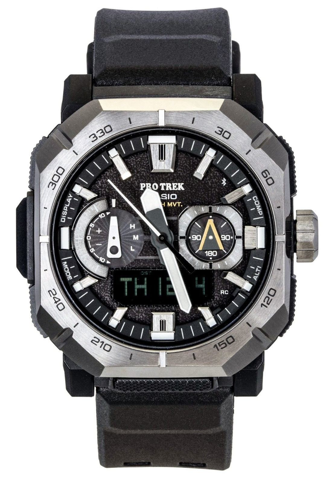 Casio Pro Trek Analog Digital Smartphone Link Black Rubber Strap Black Dial Solar PRW - B1000 - 1 100M Men's Watch - Prestige Stones
