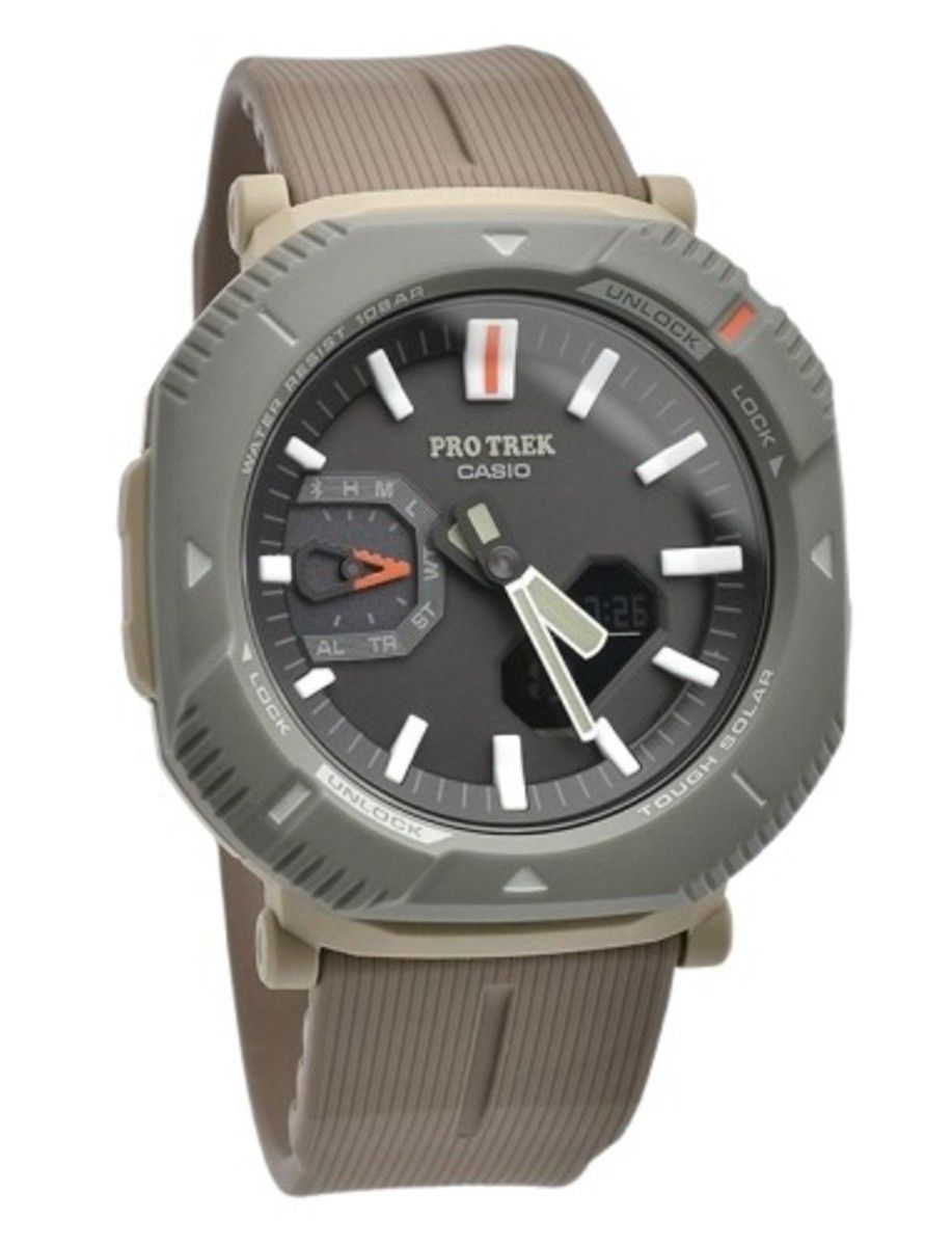 Casio Pro Trek Analog Digital Smartphone Link Grey Dial Tough Solar PRJ - B001 - 5 100M Unisex Watch - Prestige Stones