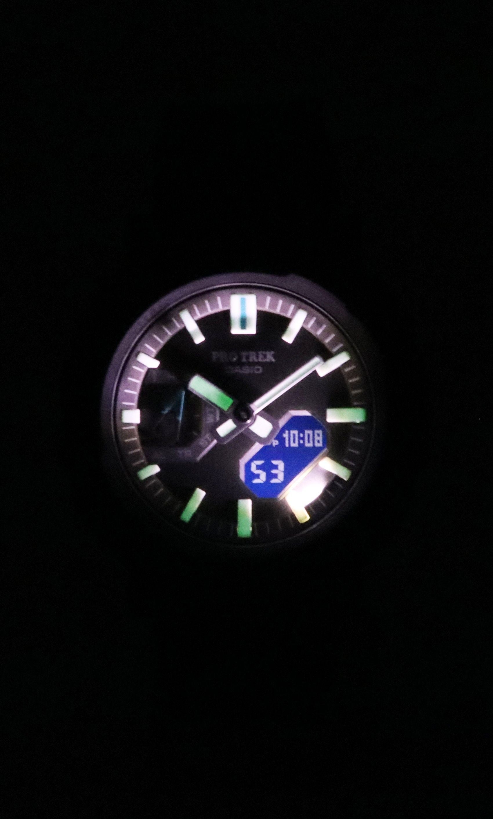 Casio Pro Trek Analog Digital Smartphone Link Resin Green Dial Tough Solar PRJ - B001 - 1 100M Men's Watch - Prestige Stones