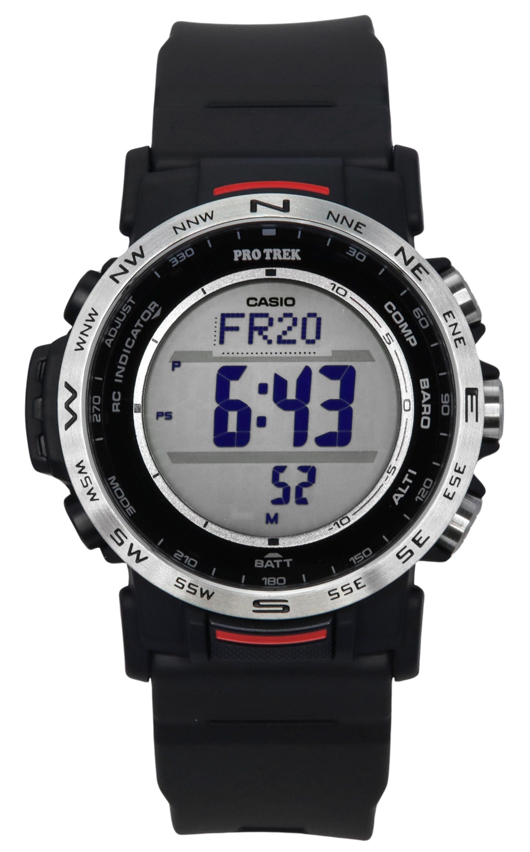 Casio Pro Trek Climber Line Digital Bio Based Resin Strap Tough Solar PRW - 35 - 1A 100M Men's Watch - Prestige Stones