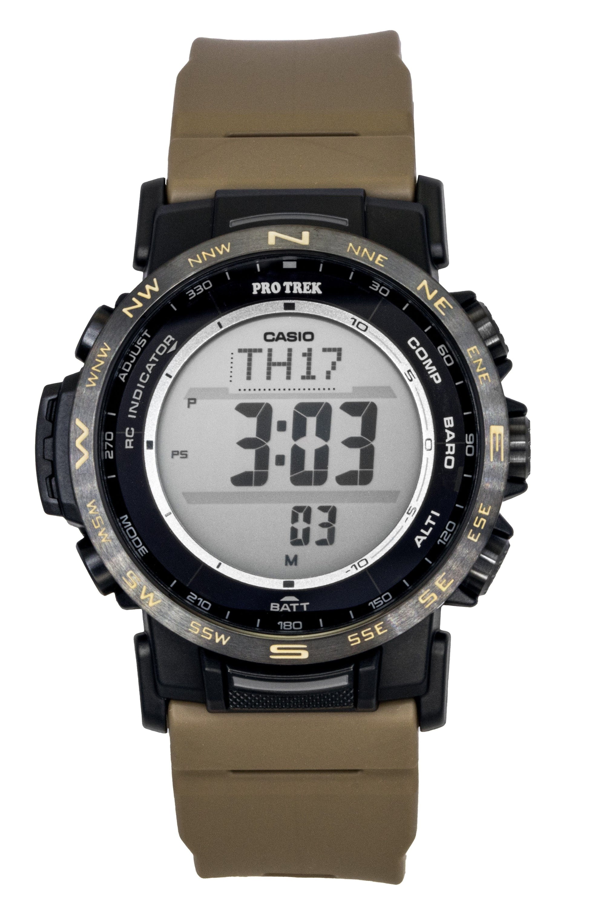 Casio Pro Trek Digital Bio - Based Resin Solar PRW - 35LD - 5 100M Men's Watch - Prestige Stones