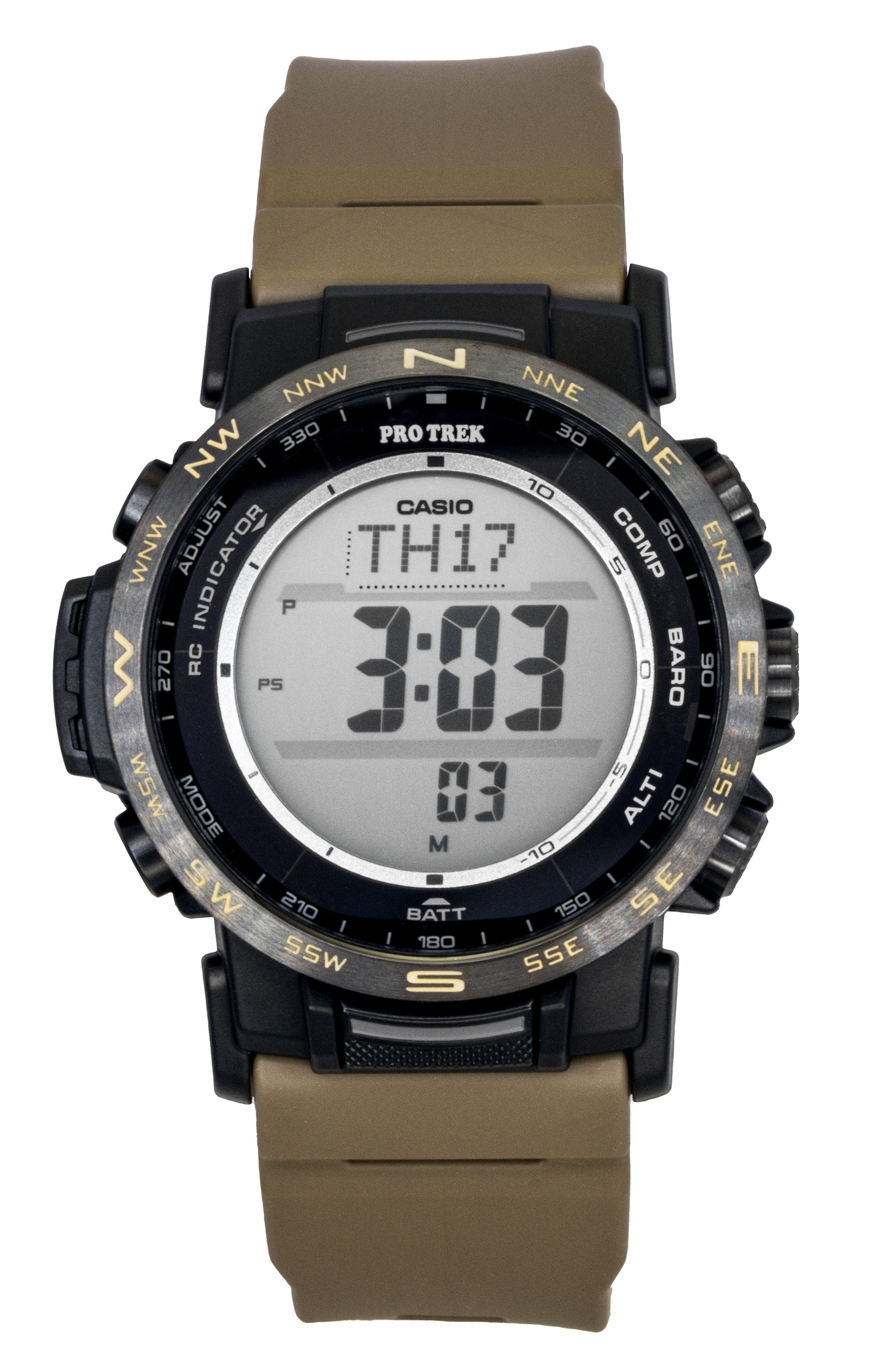 Casio Pro Trek Digital Bio - Based Resin Solar PRW - 35LD - 5 100M Men's Watch - Prestige Stones