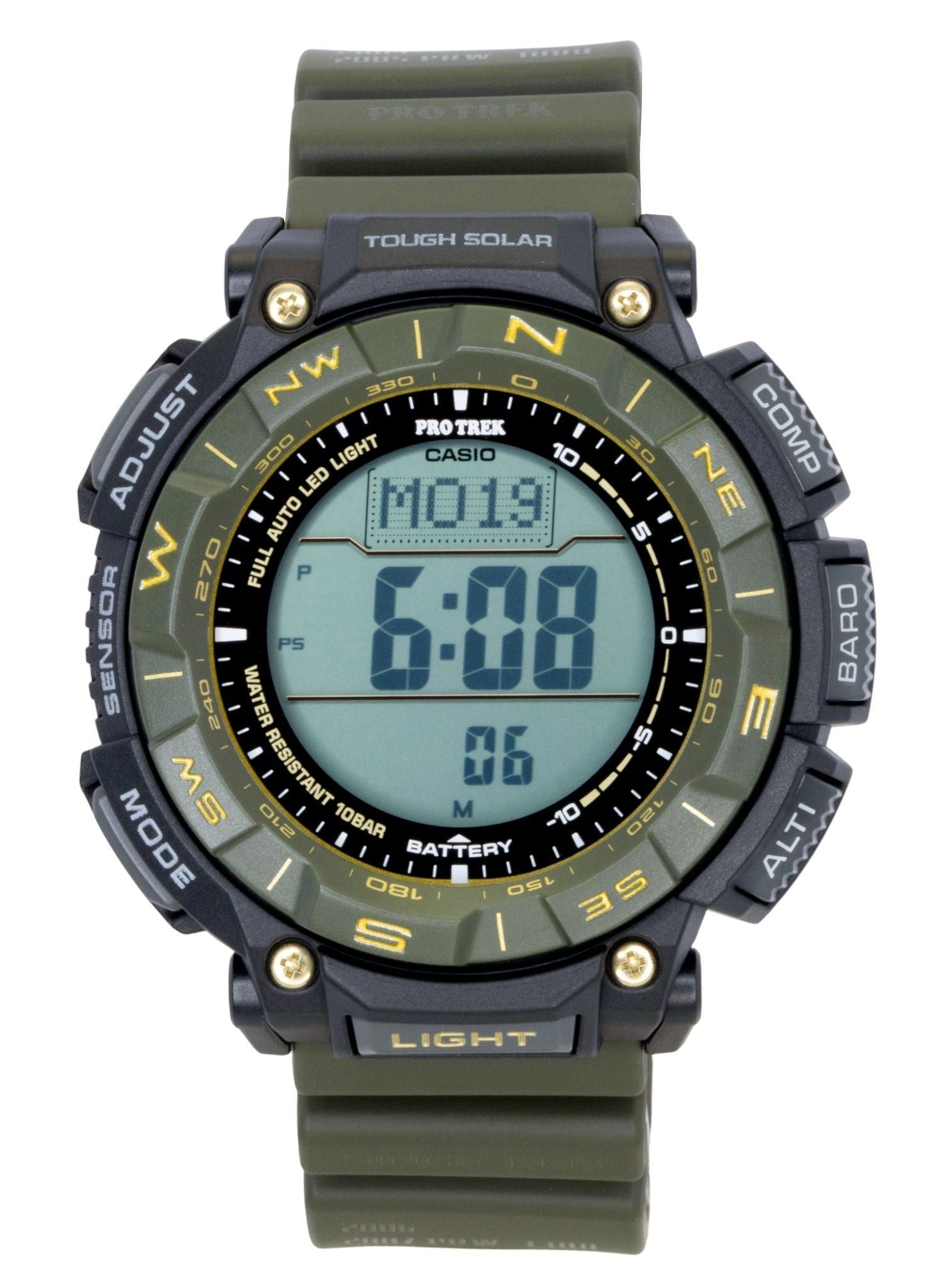 Casio Pro Trek Digital Bio - Based Resin Strap Solar PRG - 340ANS - 3 100M Men's Watch - Prestige Stones