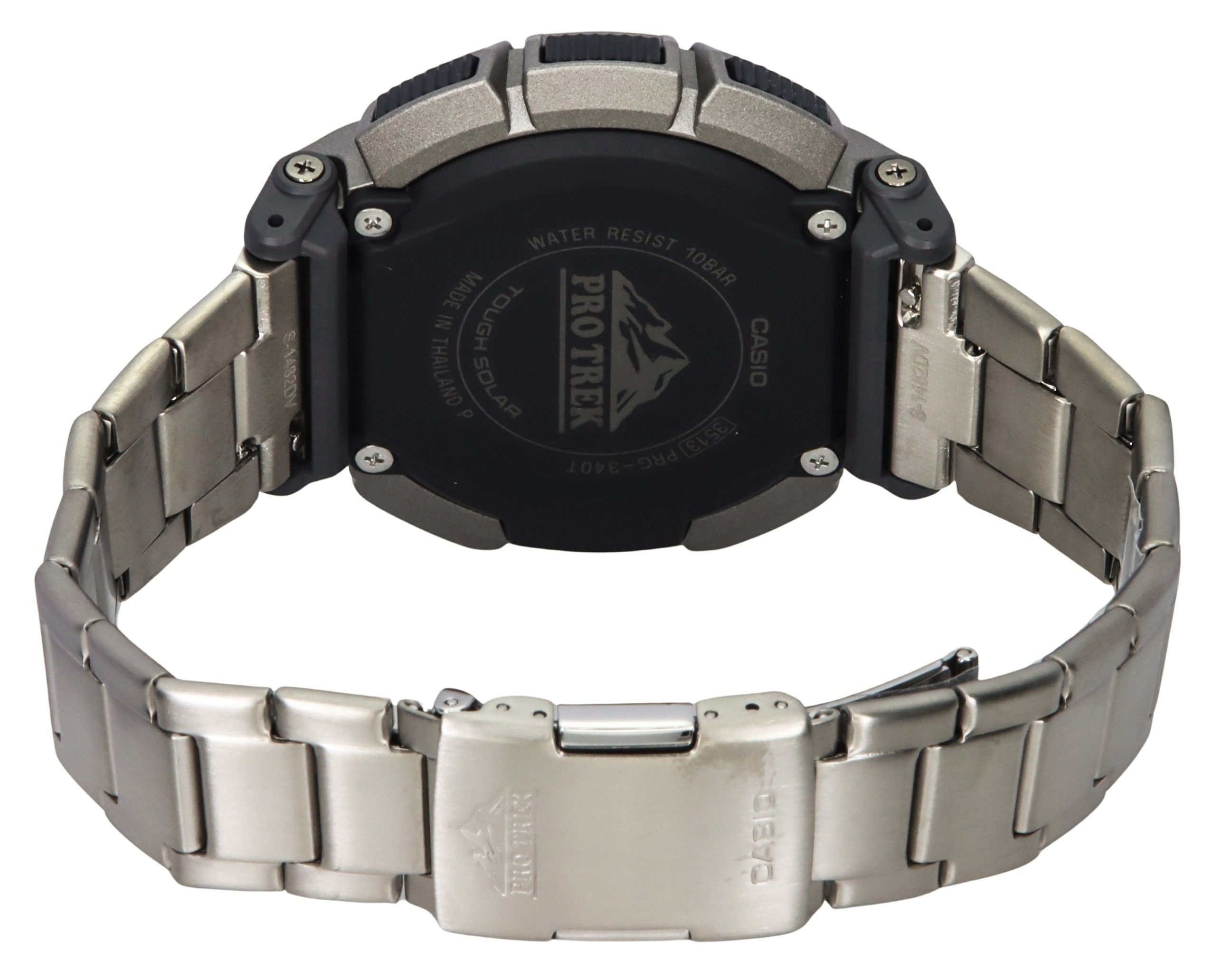 Casio ProTrek Digital Bio Based Resin Tough Solar PRG - 340T - 7 100M Men's Watch - Prestige Stones