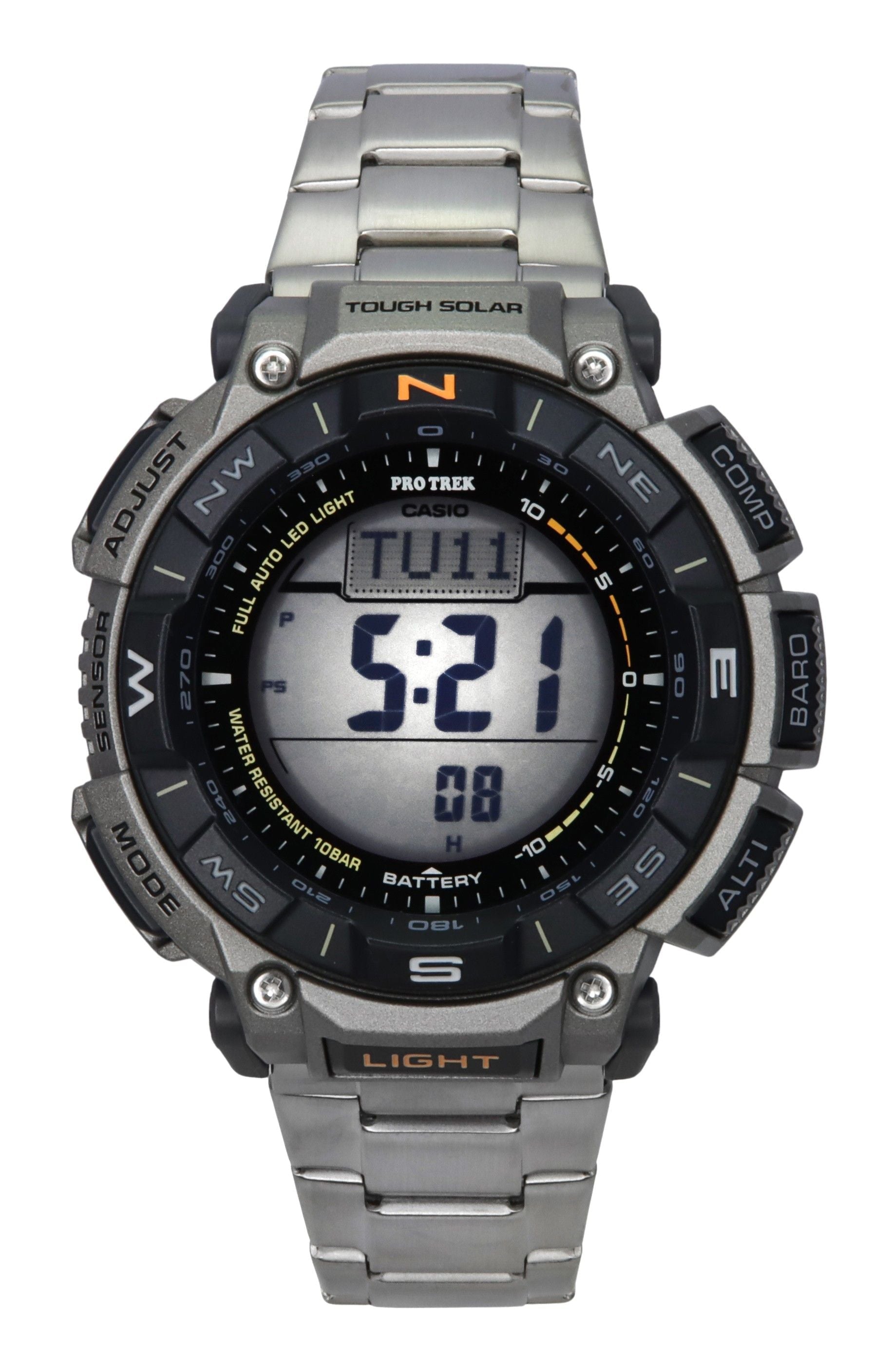 Casio ProTrek Digital Bio Based Resin Tough Solar PRG - 340T - 7 100M Men's Watch - Prestige Stones