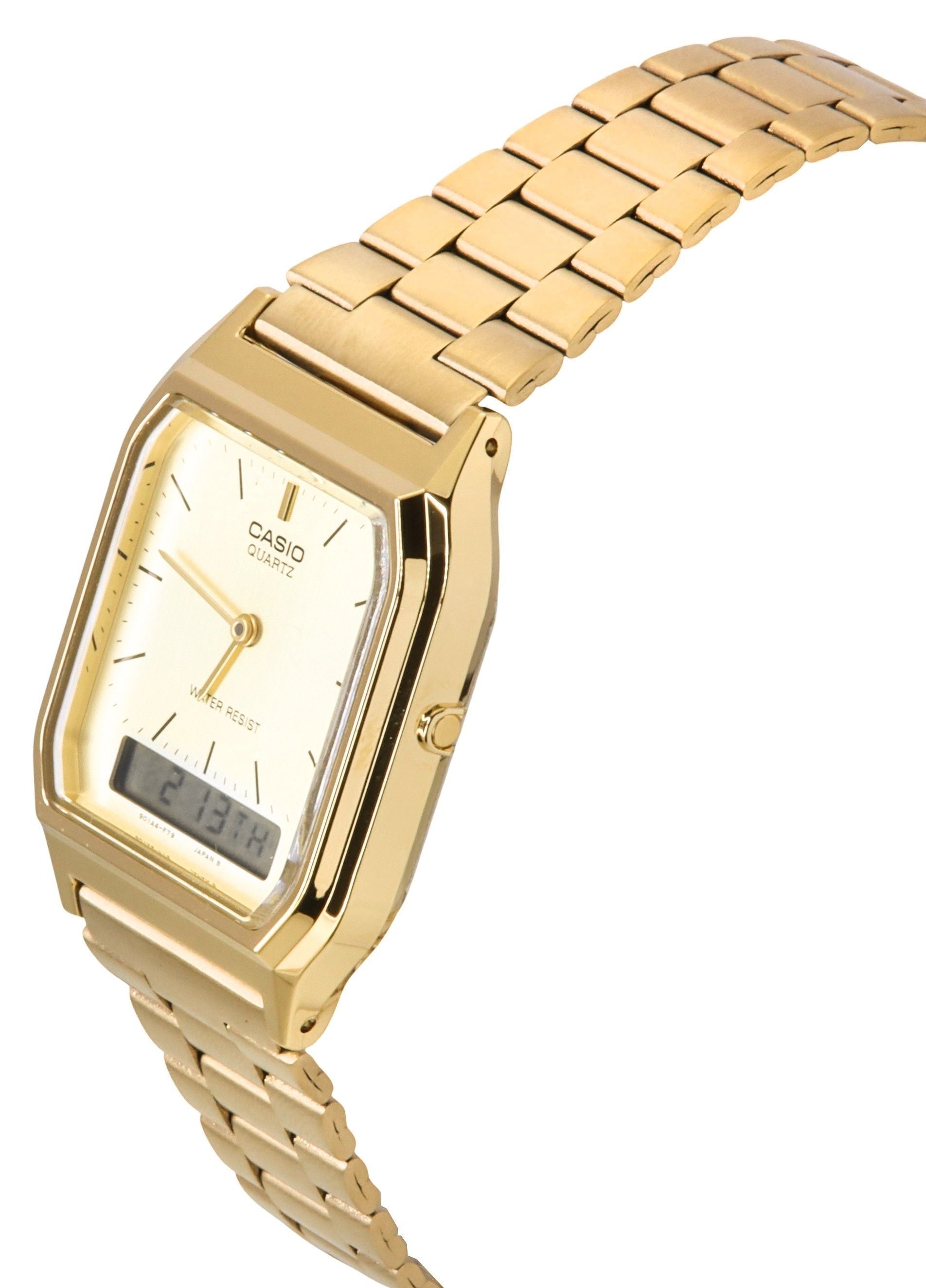 Casio Quartz Analog Digital Gold Tone AQ - 230GA - 9DMQ AQ230GA - 9DMQ Men's Watch - Prestige Stones