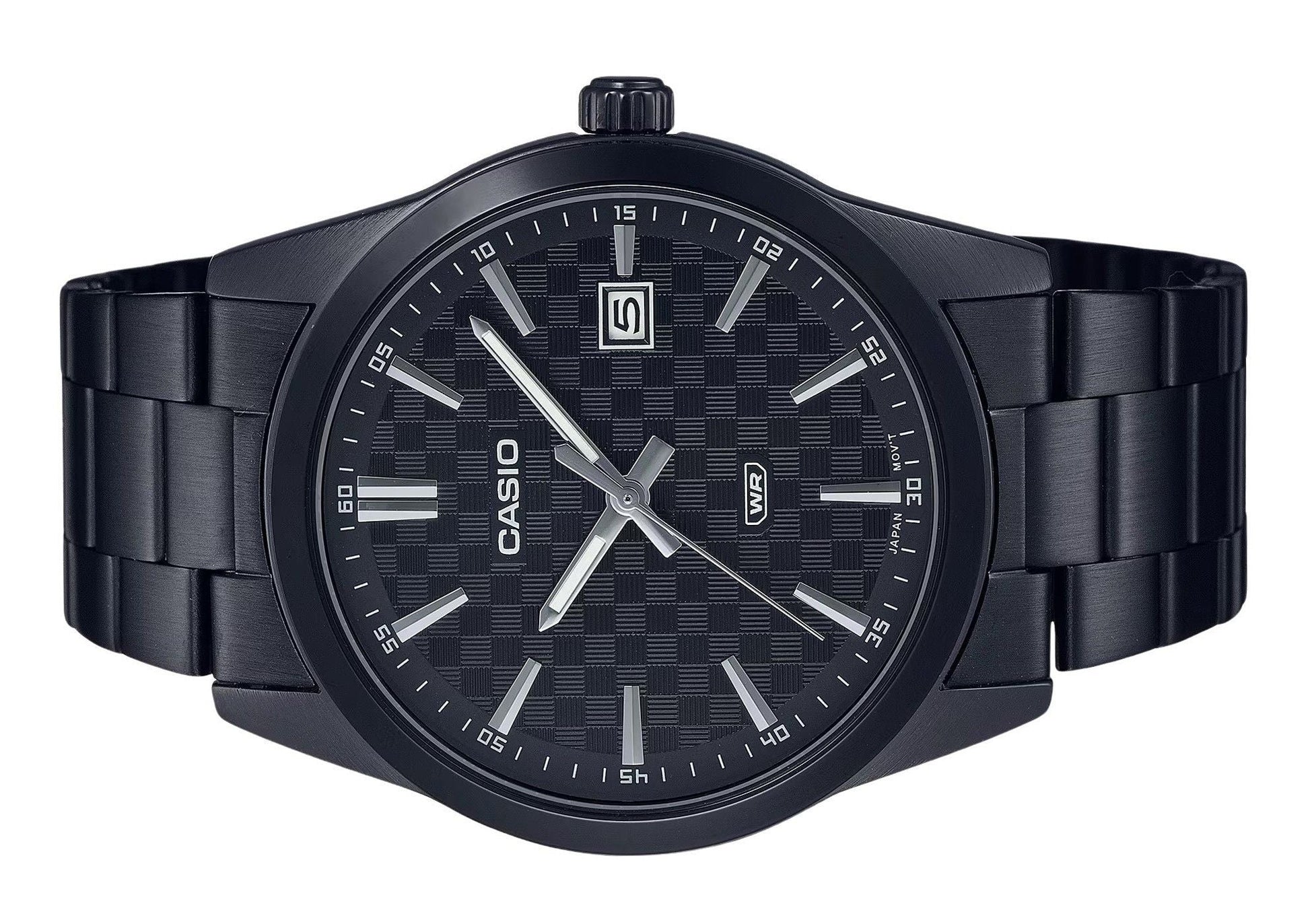 Casio Standard Analog Black Ion Plated Stainless Steel Black Dial Quartz MTP - VD03B - 1A Men's Watch - Prestige Stones