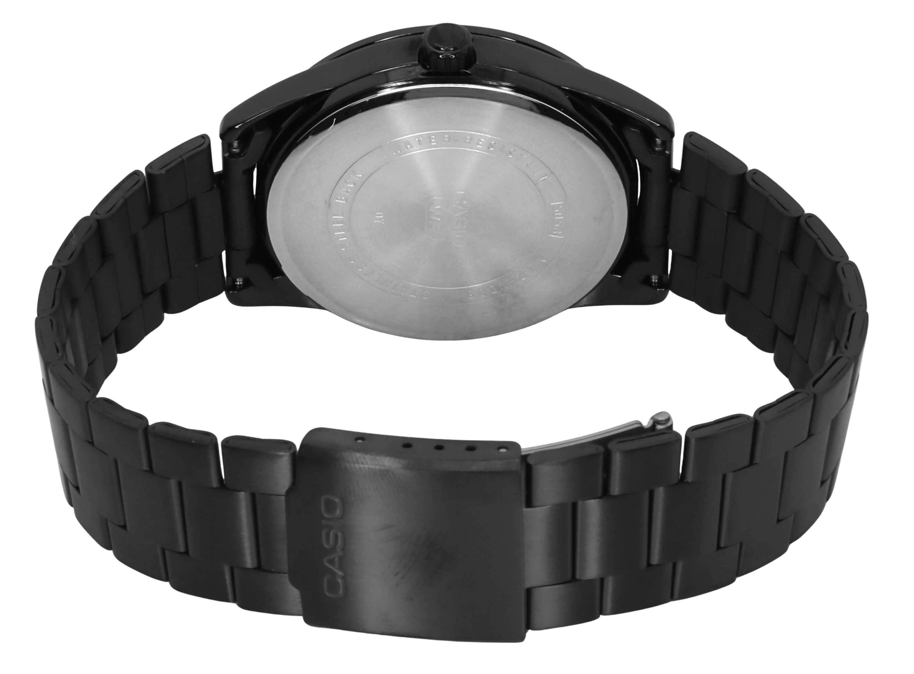 Casio Standard Analog Black Ion Plated Stainless Steel Blue Dial Quartz MTP - VD03B - 2A Men's Watch - Prestige Stones