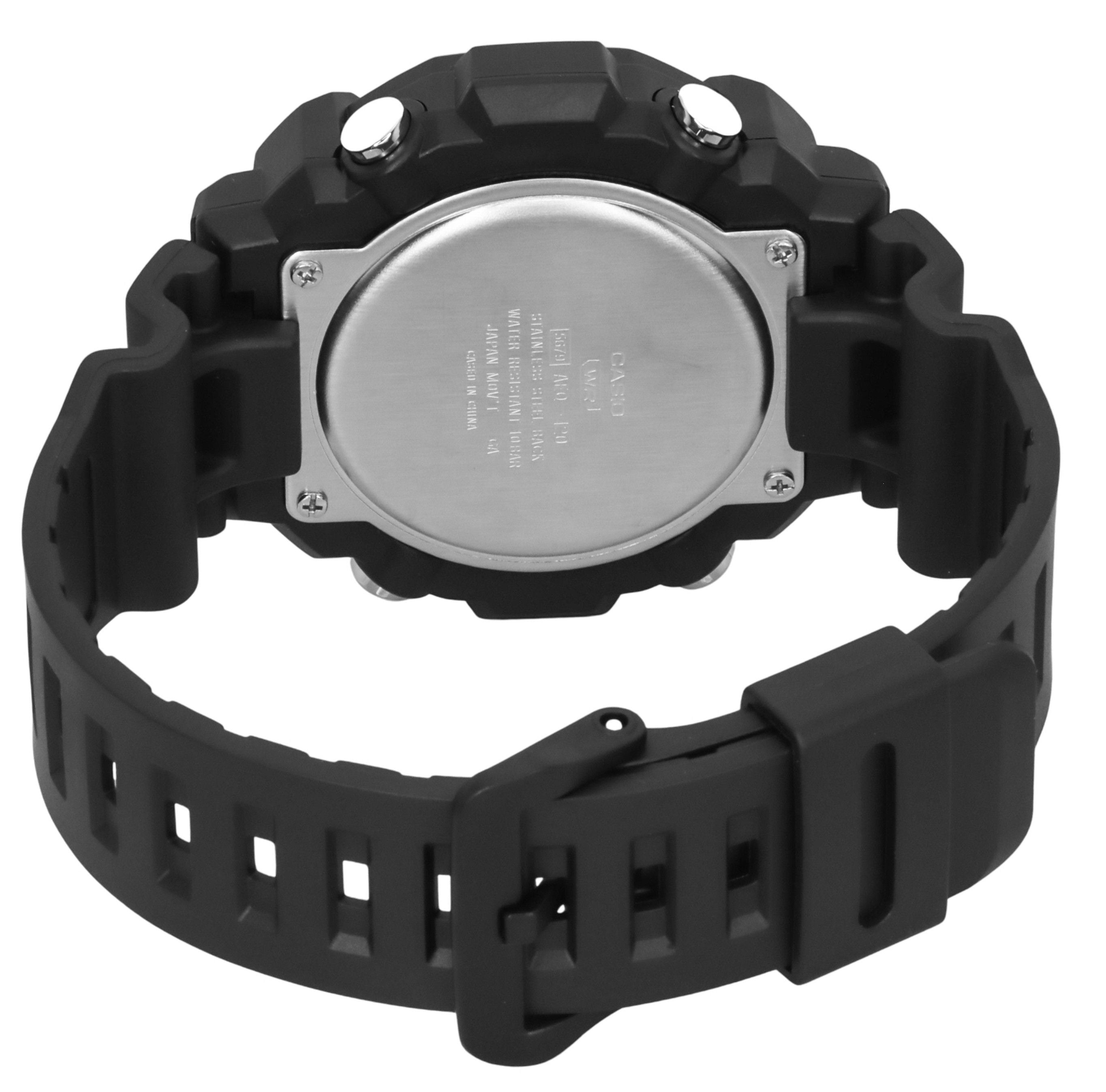 Casio Standard Analog Digital Resin Strap Silver Dial Quartz AEQ - 120W - 7AV 100M Men's Watch - Prestige Stones