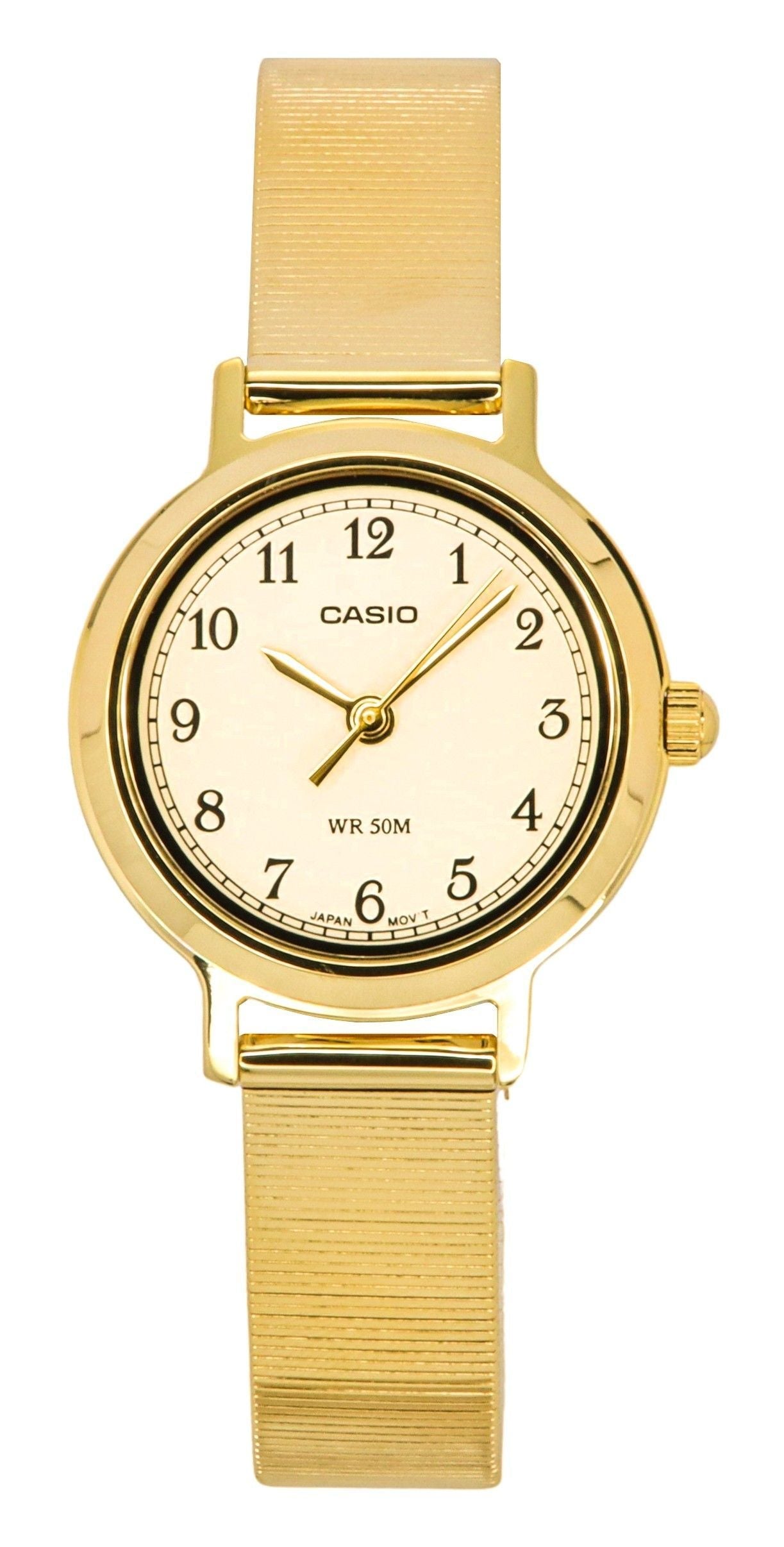 Casio Standard Analog Gold Tone Stainless Steel Cream Dial Quartz LTP - B170G - 9BV Women's Watch - Prestige Stones