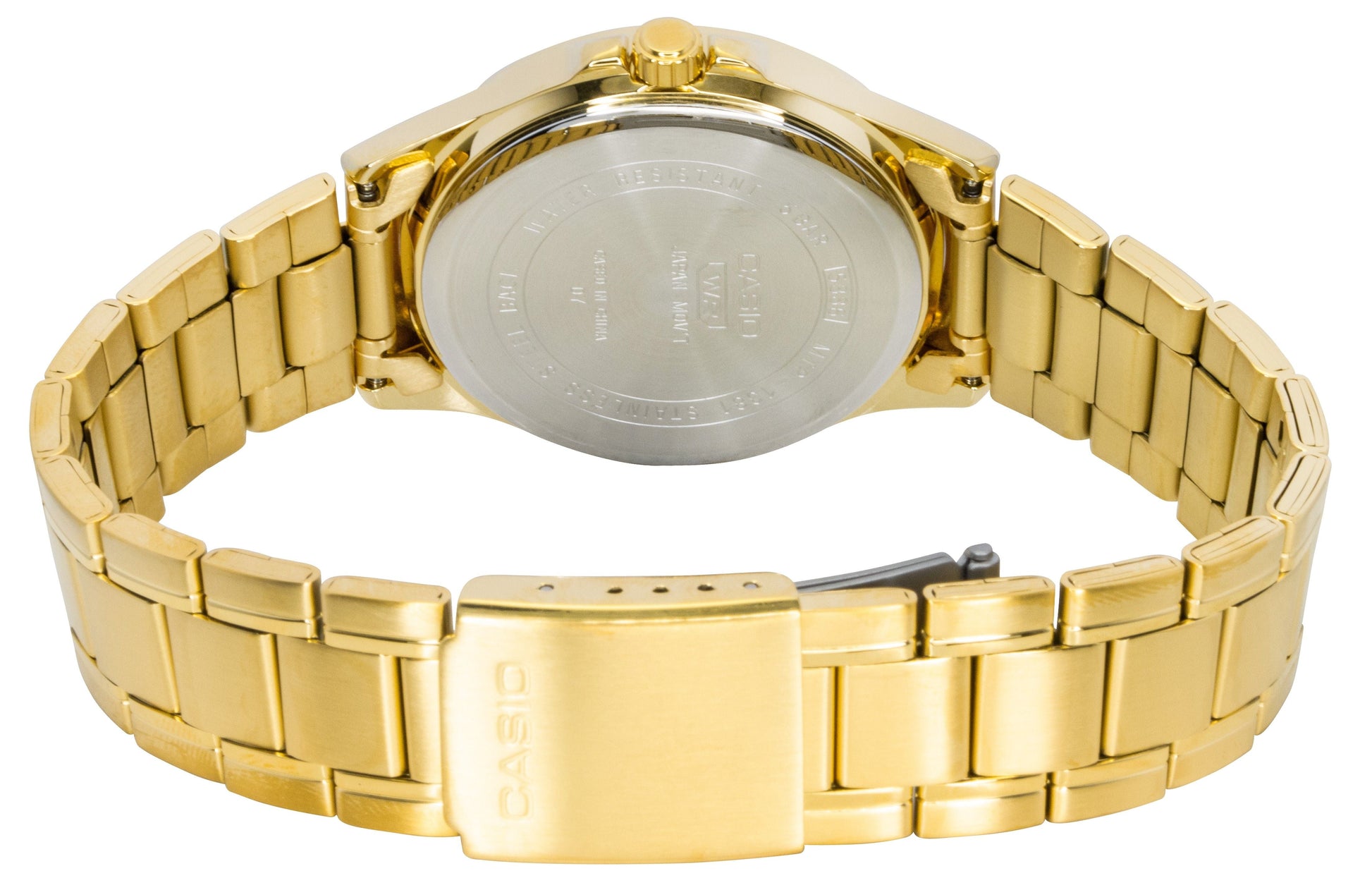 Casio Standard Analog Gold Tone Stainless Steel White Dial Quartz MTP - 1381GD - 7AV Men's Watch - Prestige Stones