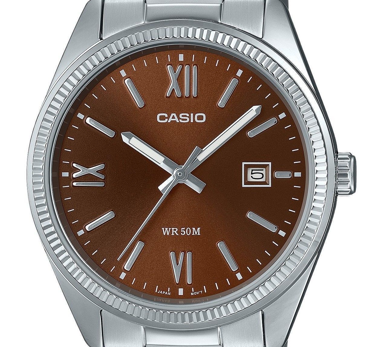 Casio Standard Analog Ion Plated Stainless Steel Brown Dial Quartz MTP - 1302DD - 5AV Men's Watch - Prestige Stones