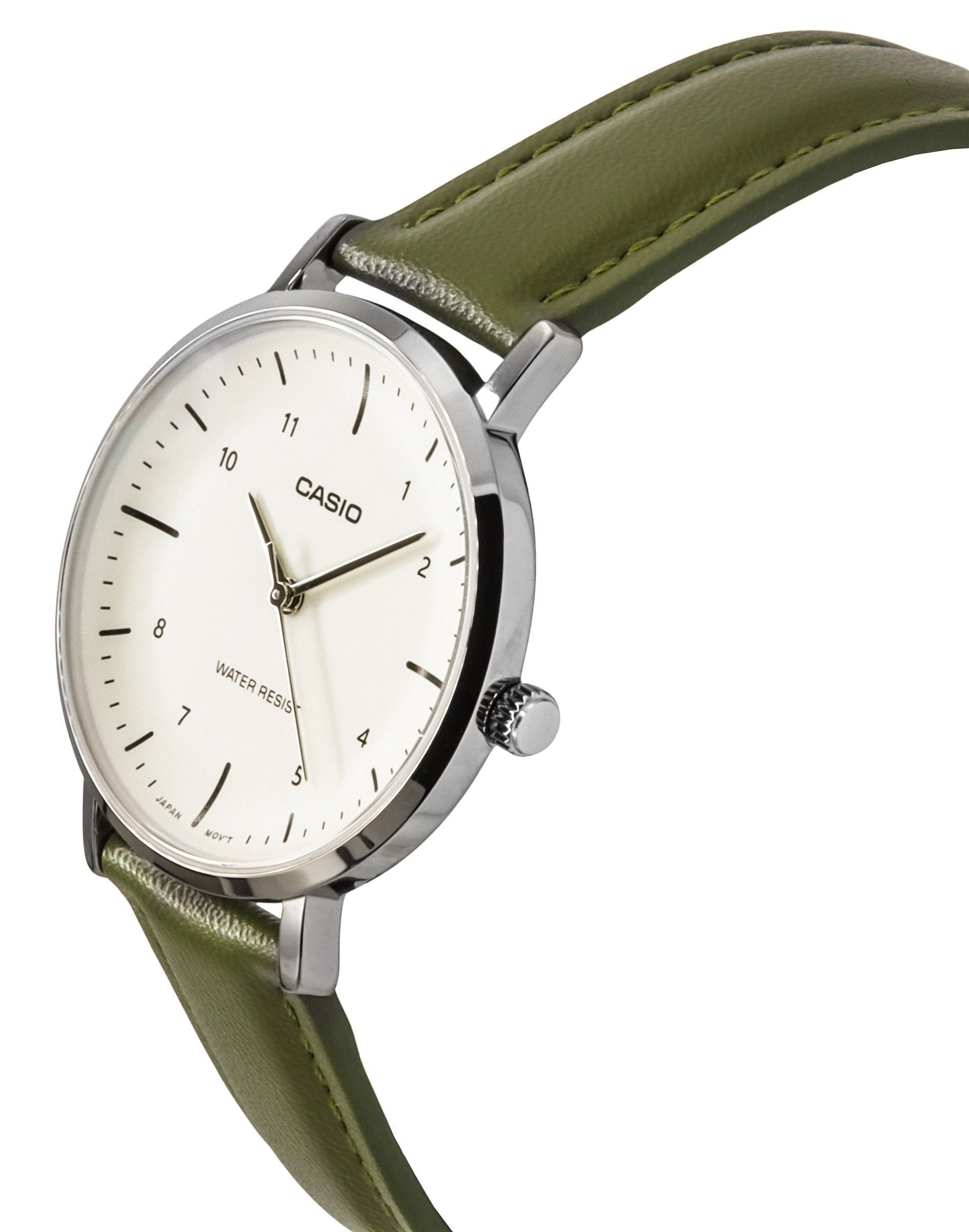 Casio Standard Analog Leather Strap Beige Dial Quartz LTP - VT03L - 3B Women's Watch - Prestige Stones