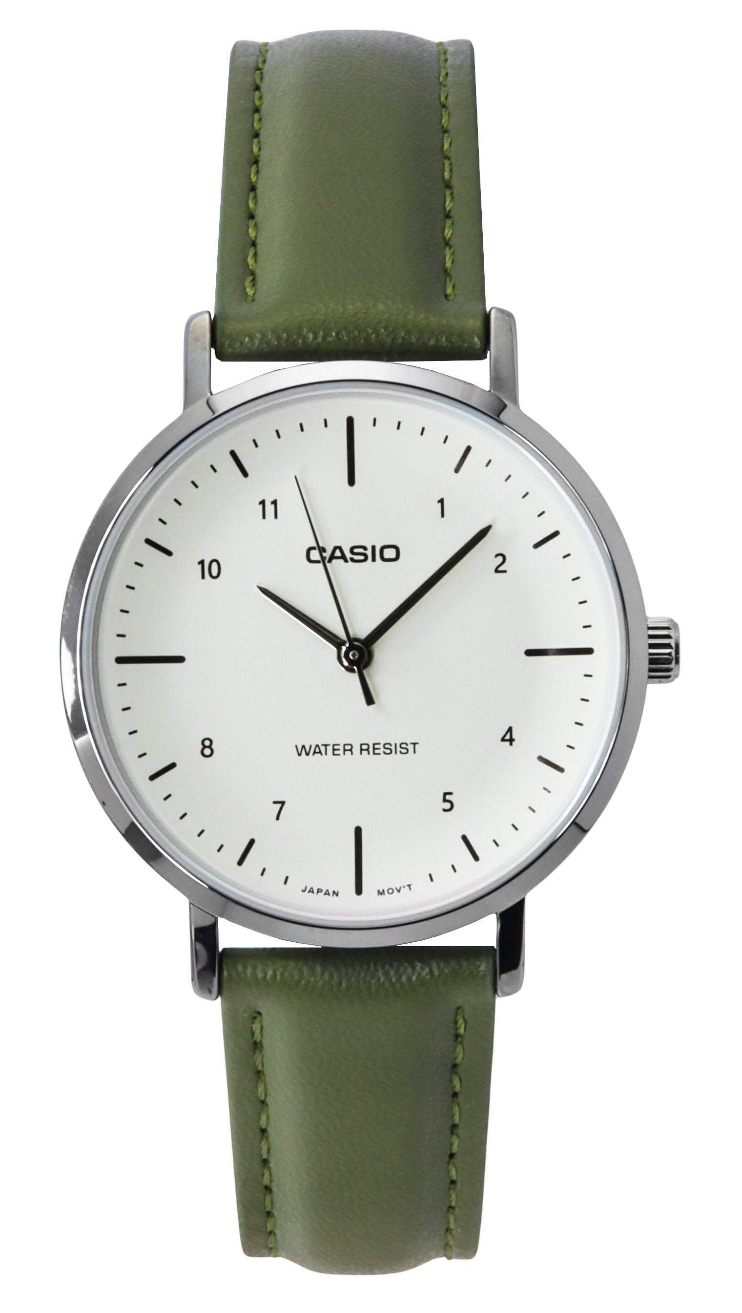Casio Standard Analog Leather Strap Beige Dial Quartz LTP - VT03L - 3B Women's Watch - Prestige Stones