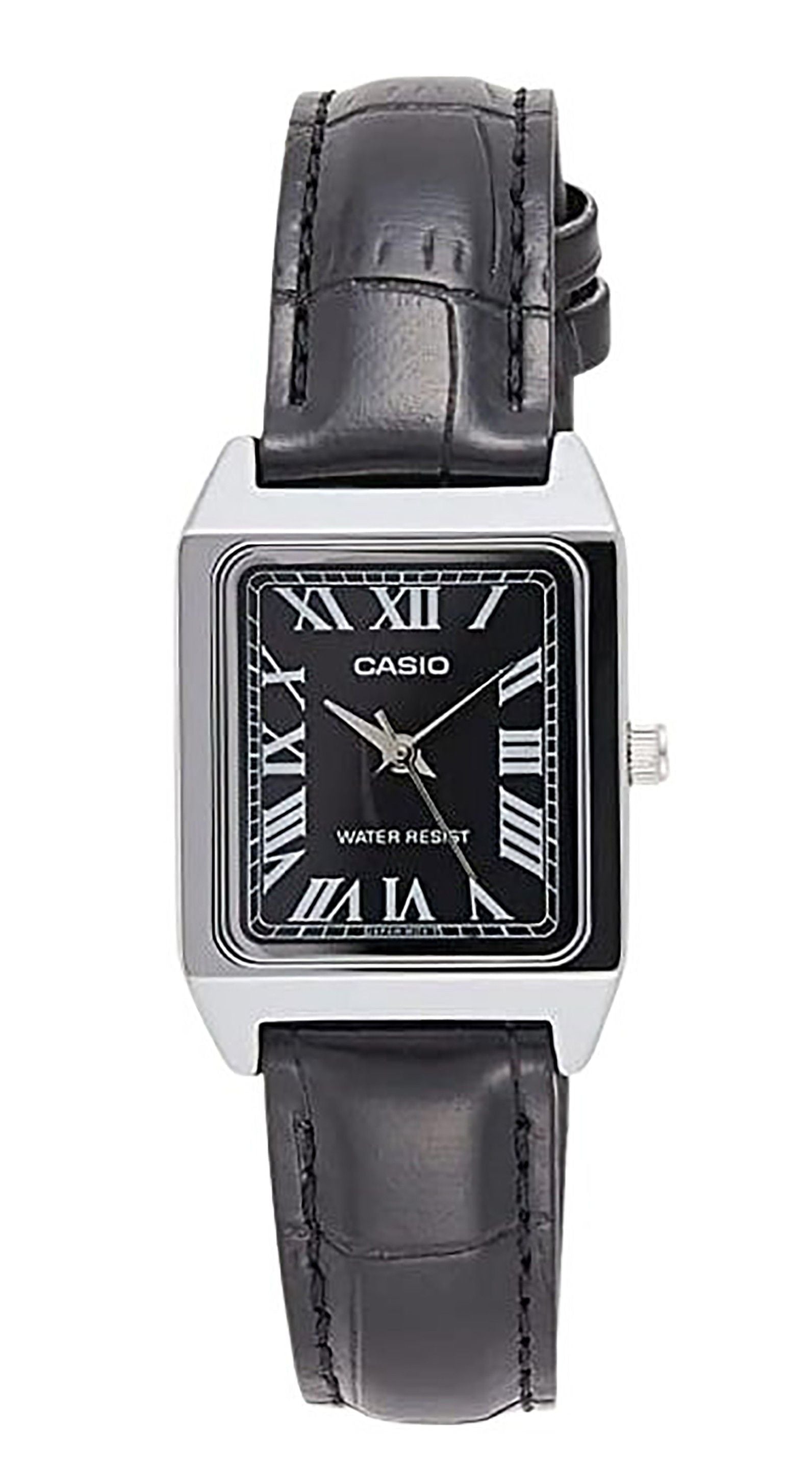 Casio Standard Analog Leather Strap Black Dial Quartz LTP - V007L - 1B Women's Watch - Prestige Stones