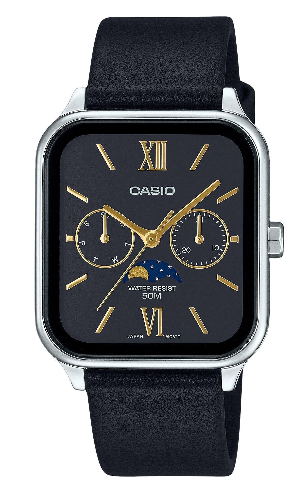 Casio Standard Analog Leather Strap Black Dial Quartz MTP - M305L - 1A2V Men's Watch - Prestige Stones
