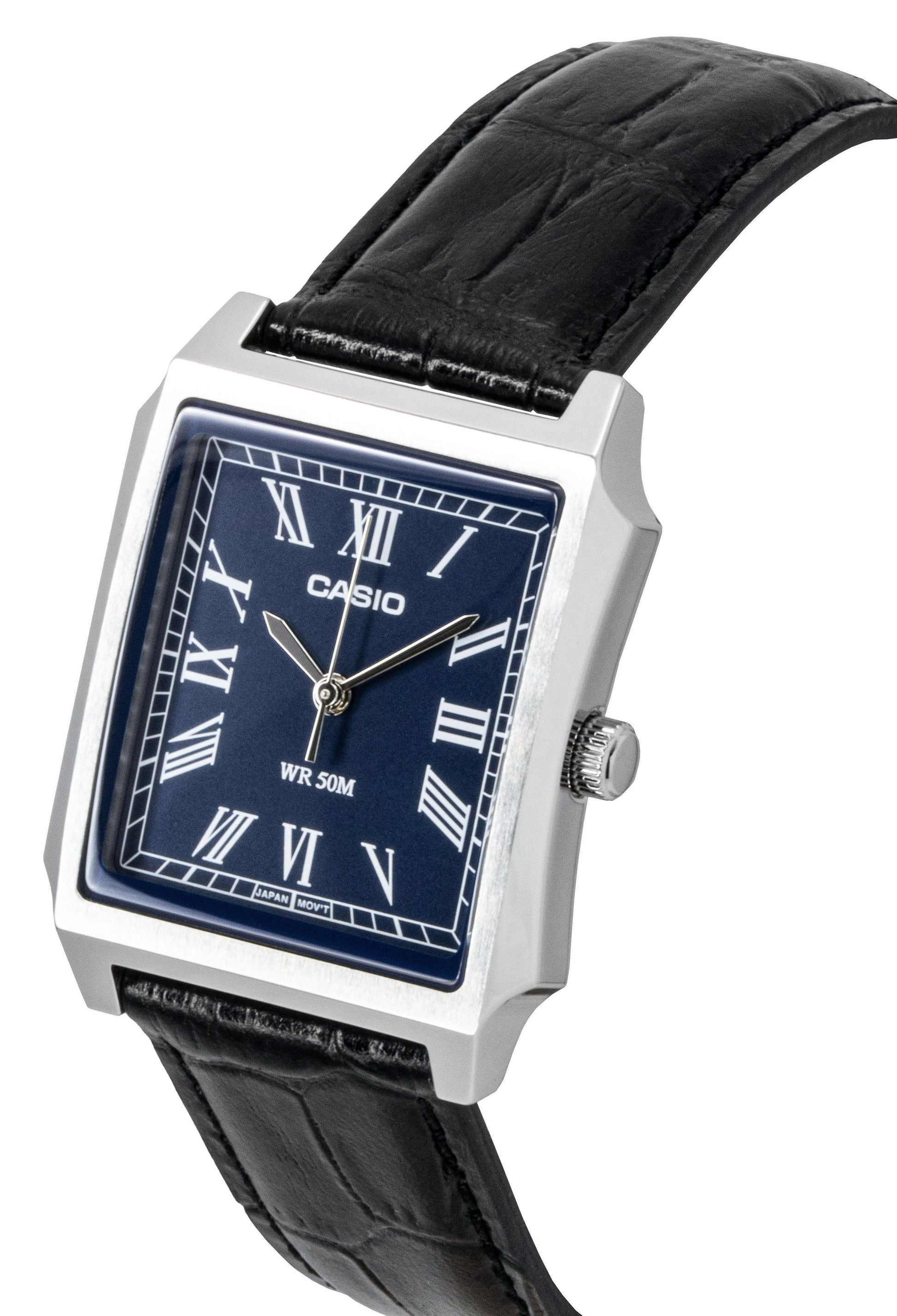 Casio Standard Analog Leather Strap Blue Dial Quartz MTP - B190L - 2BV Men's Watch - Prestige Stones
