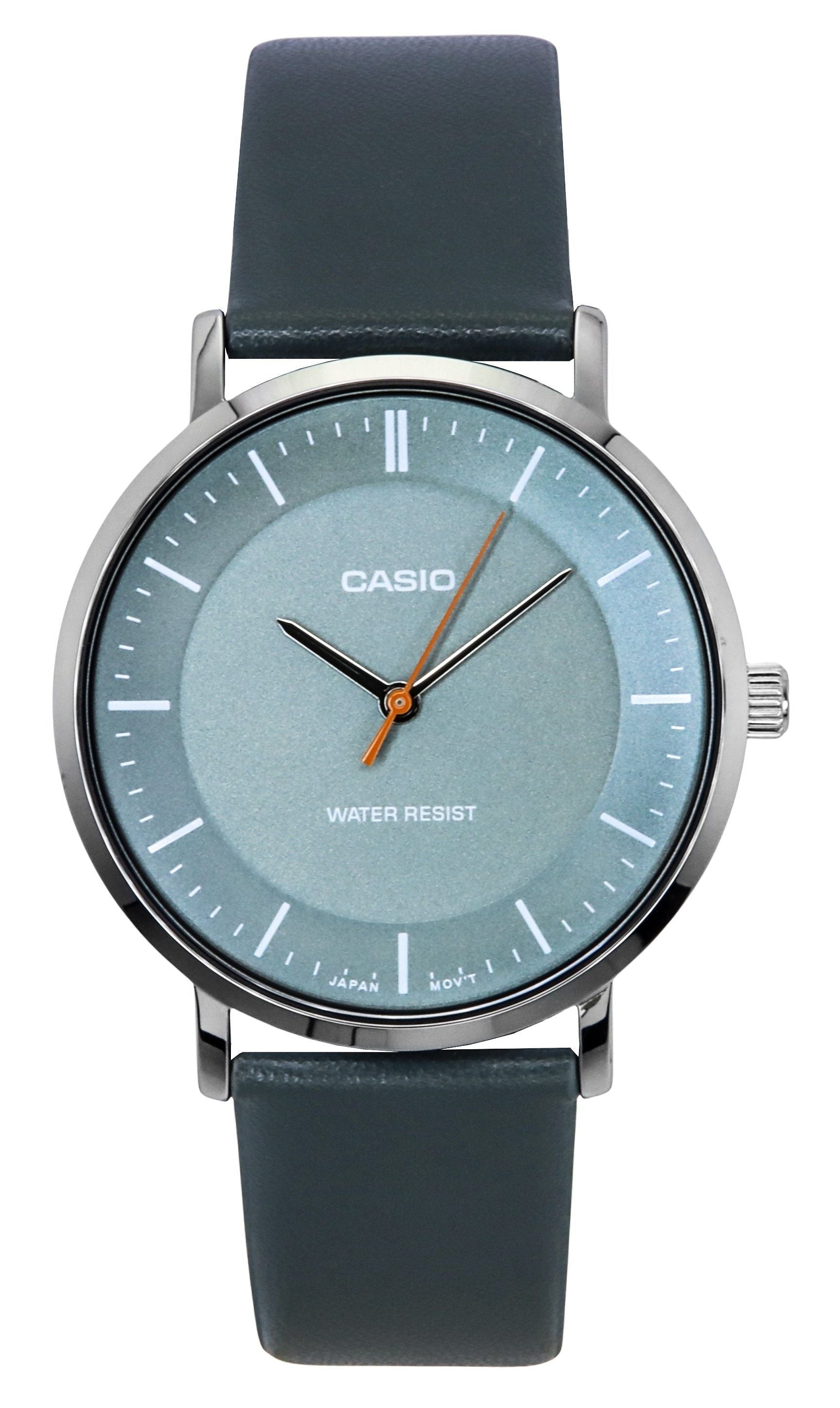 Casio Standard Analog Leather Strap Grey Dial Quartz MTP - VT04L - 8E Men's Watch - Prestige Stones