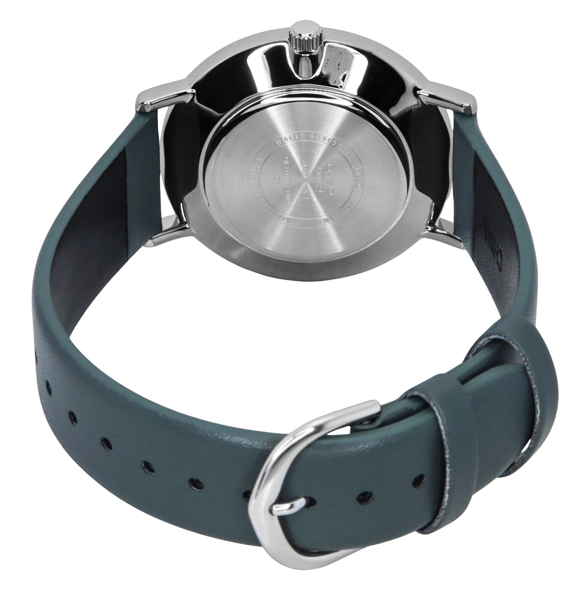 Casio Standard Analog Leather Strap Grey Dial Quartz MTP - VT04L - 8E Men's Watch - Prestige Stones