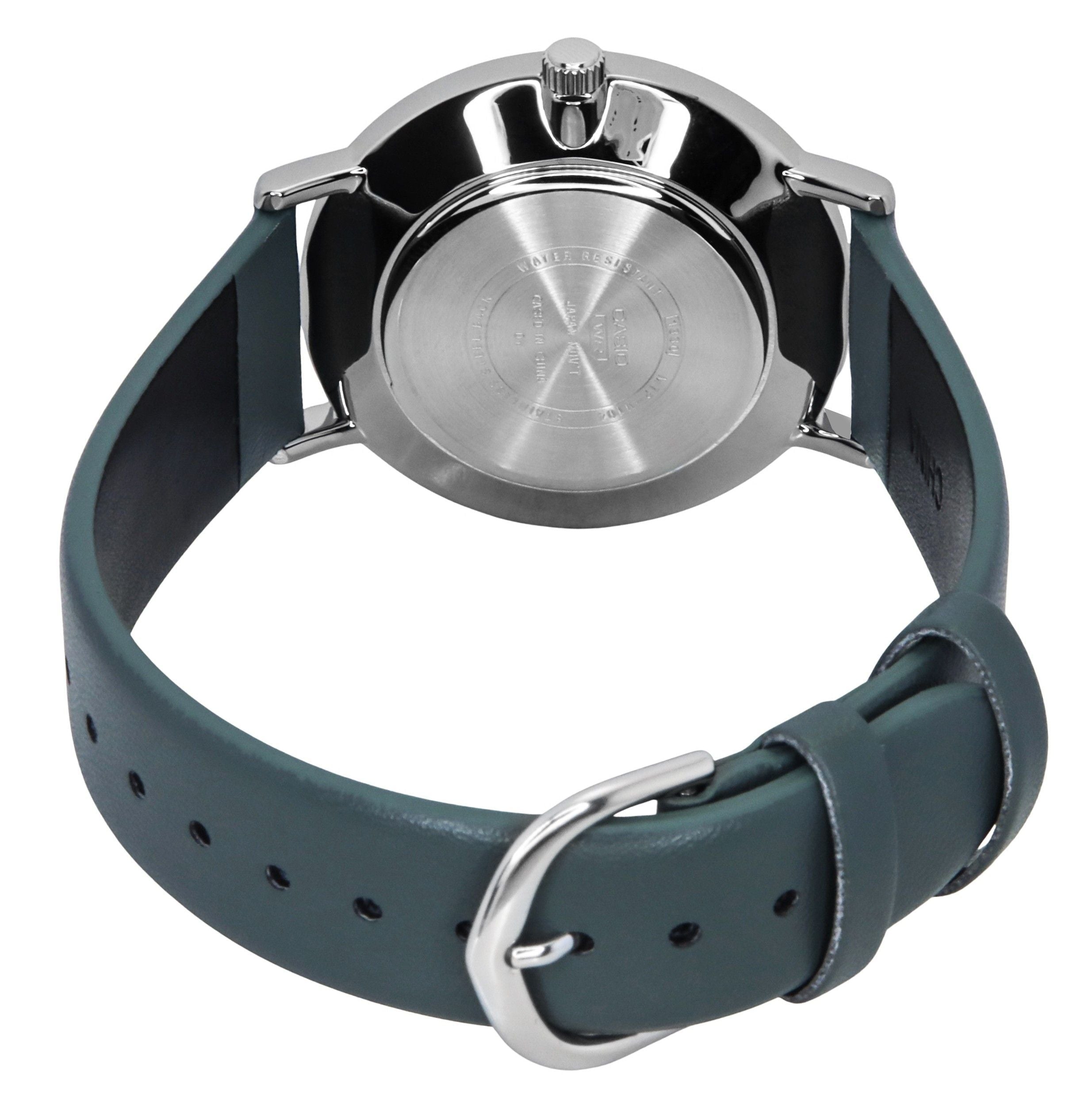 Casio Standard Analog Leather Strap Grey Dial Quartz MTP - VT04L - 8E Men's Watch - Prestige Stones