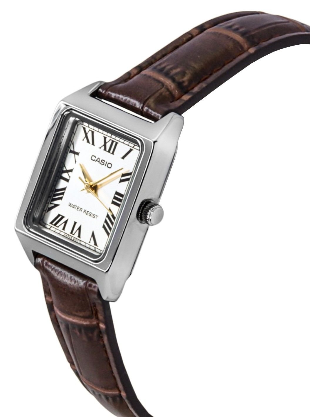 Casio Standard Analog Leather Strap Silver Dial Quartz LTP - V007L - 9B Women's Watch - Prestige Stones