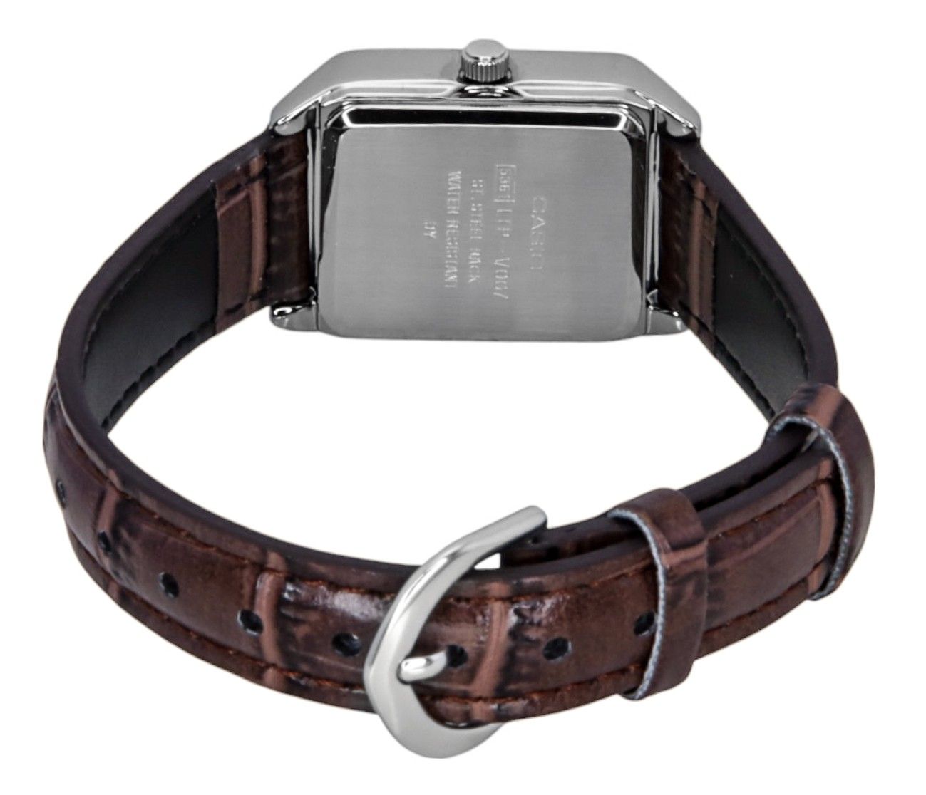 Casio Standard Analog Leather Strap Silver Dial Quartz LTP - V007L - 9B Women's Watch - Prestige Stones
