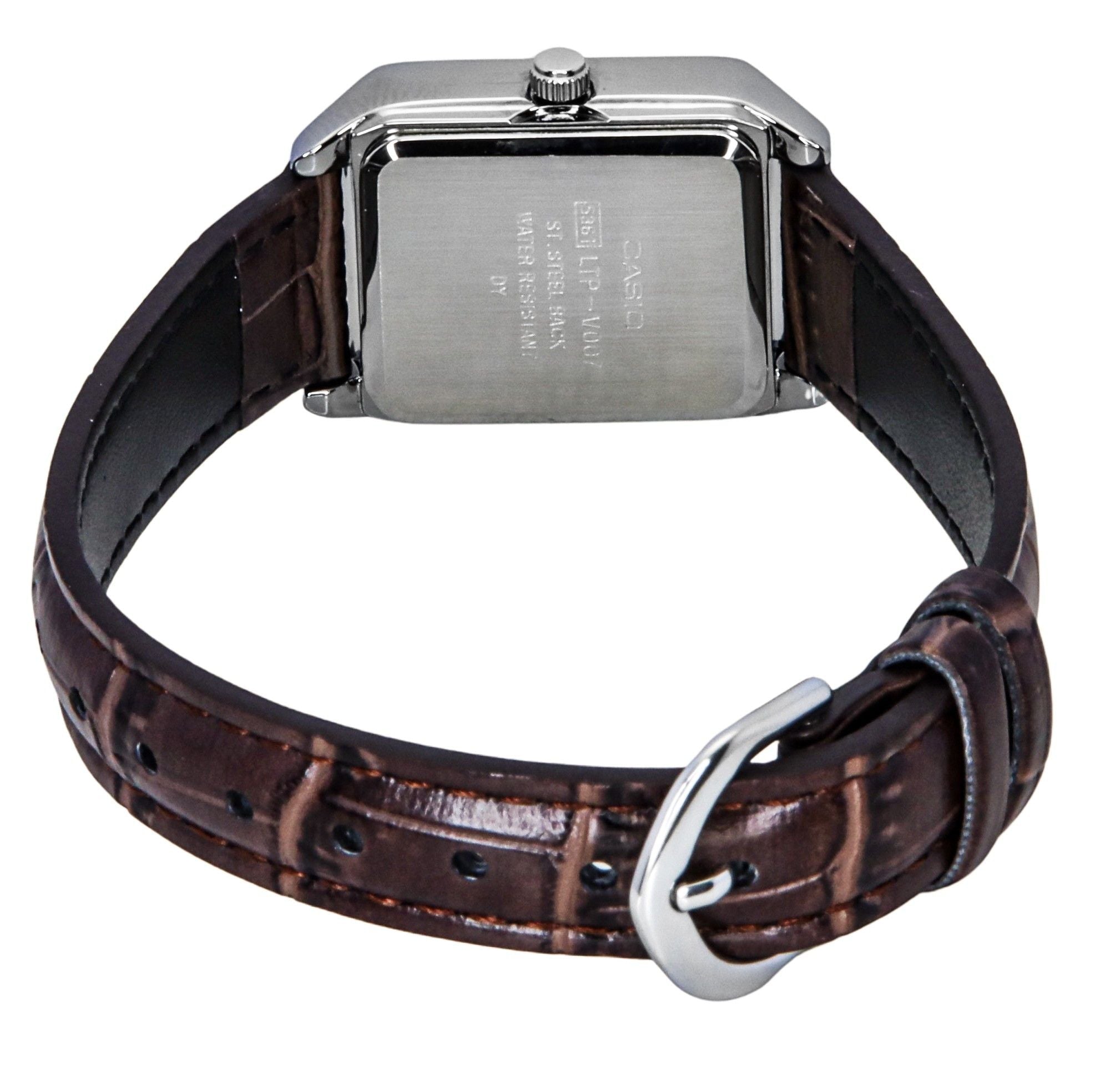 Casio Standard Analog Leather Strap White Dial Quartz LTP - V007L - 7E2 Women's Watch - Prestige Stones