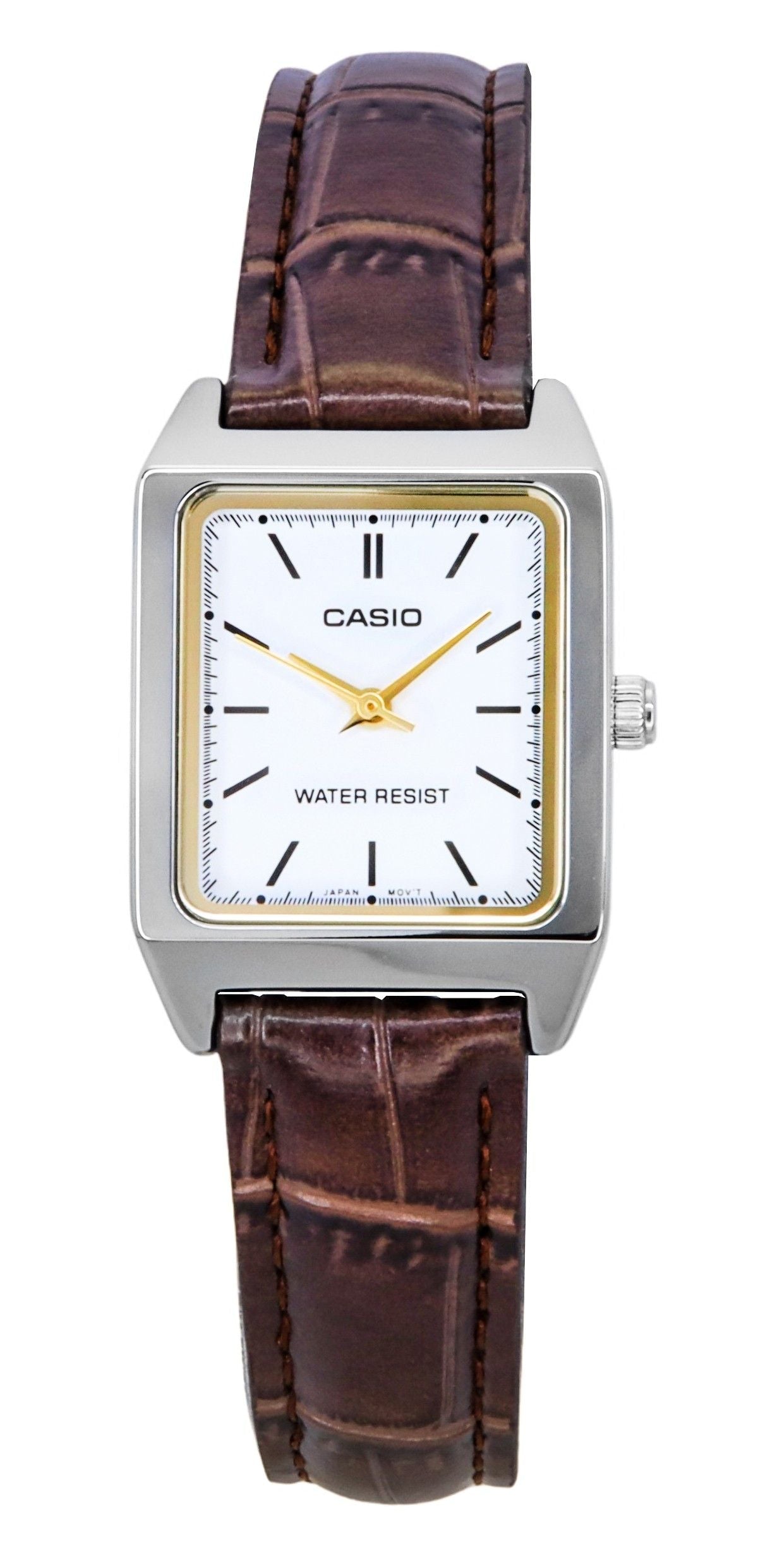 Casio Standard Analog Leather Strap White Dial Quartz LTP - V007L - 7E2 Women's Watch - Prestige Stones