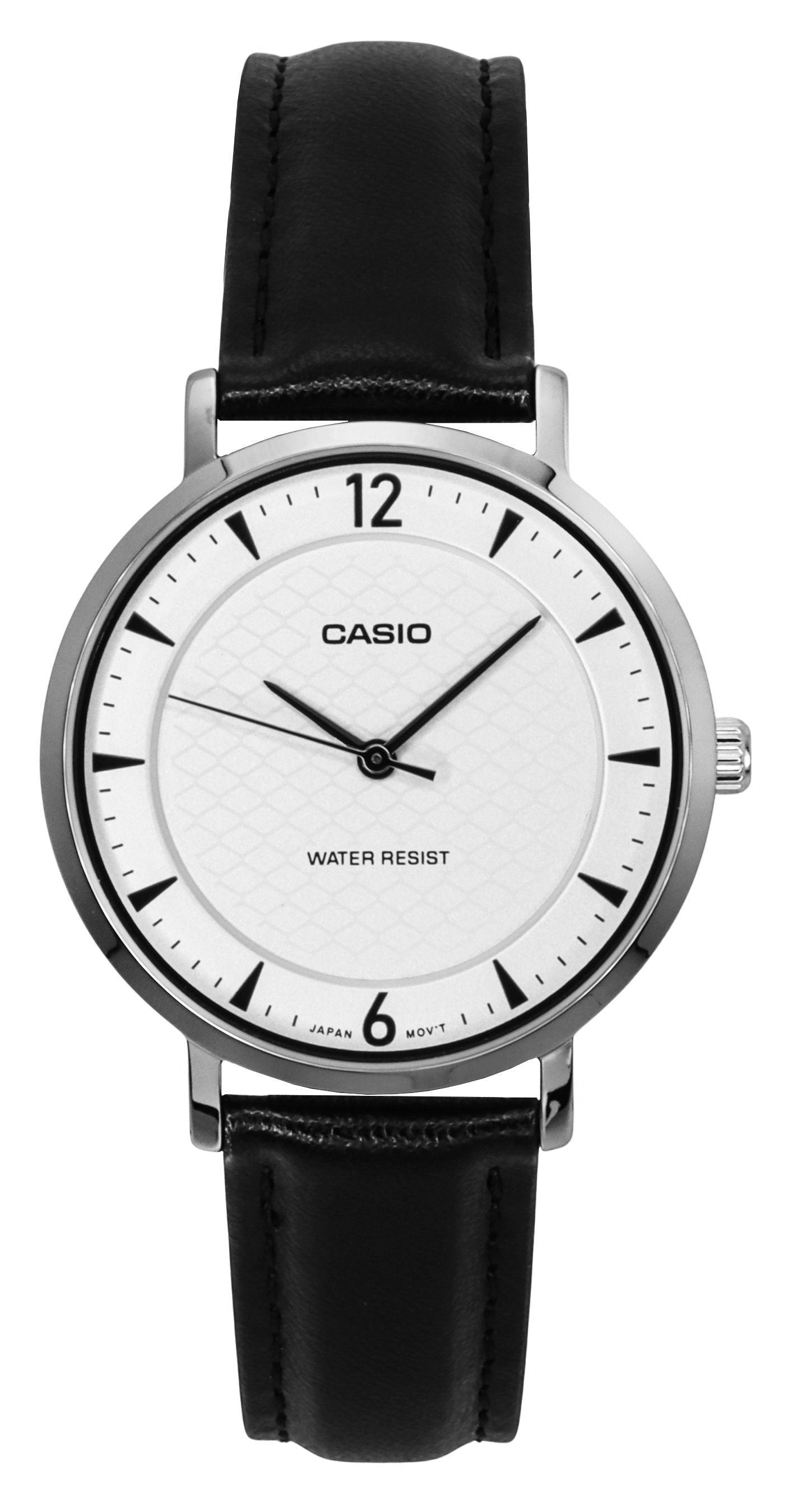 Casio Standard Analog Leather Strap White Dial Quartz LTP - VT04L - 7A2 Women's Watch - Prestige Stones