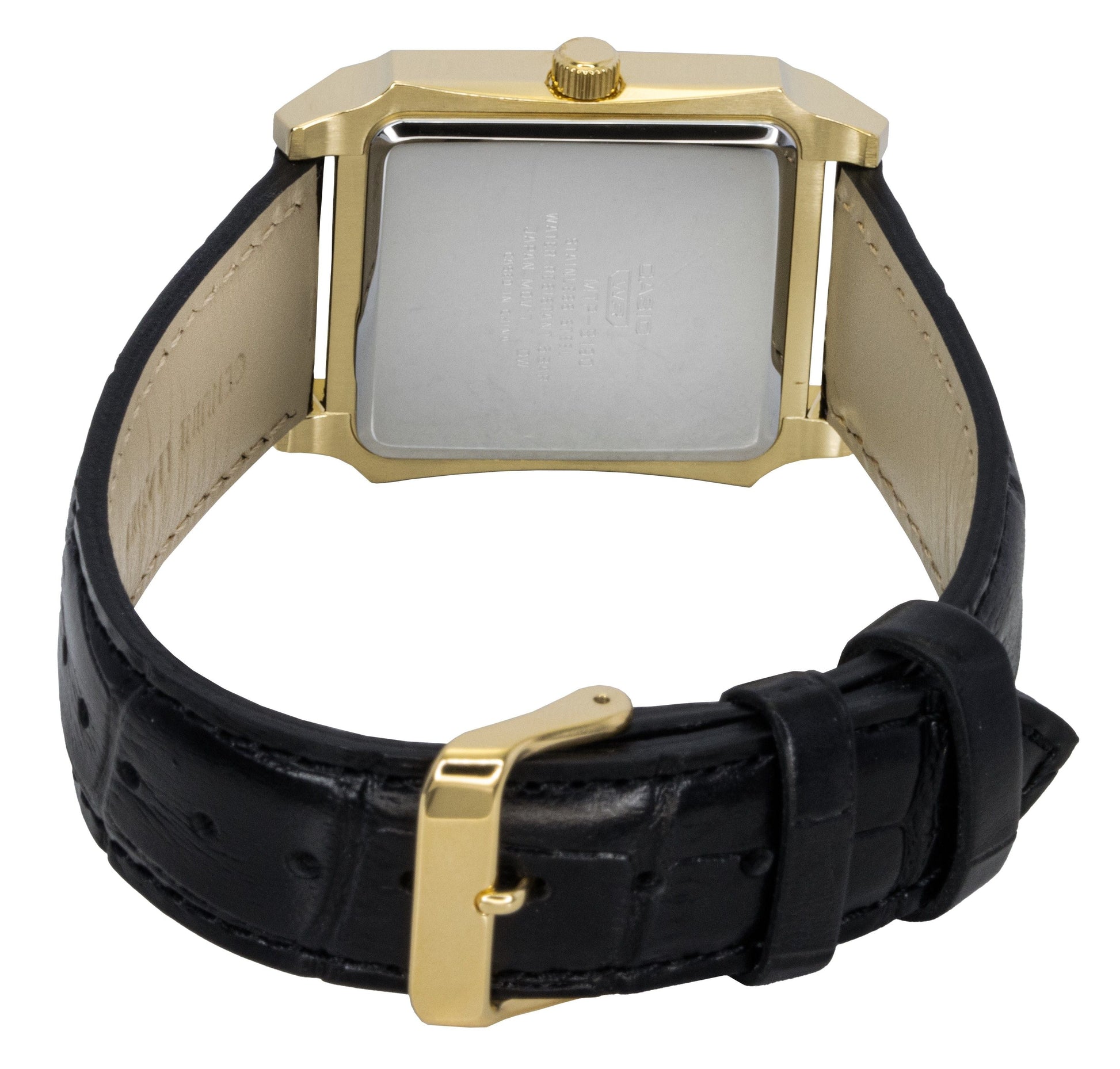 Casio Standard Analog Leather Strap White Dial Quartz MTP - B190GL - 7BV Men's Watch - Prestige Stones