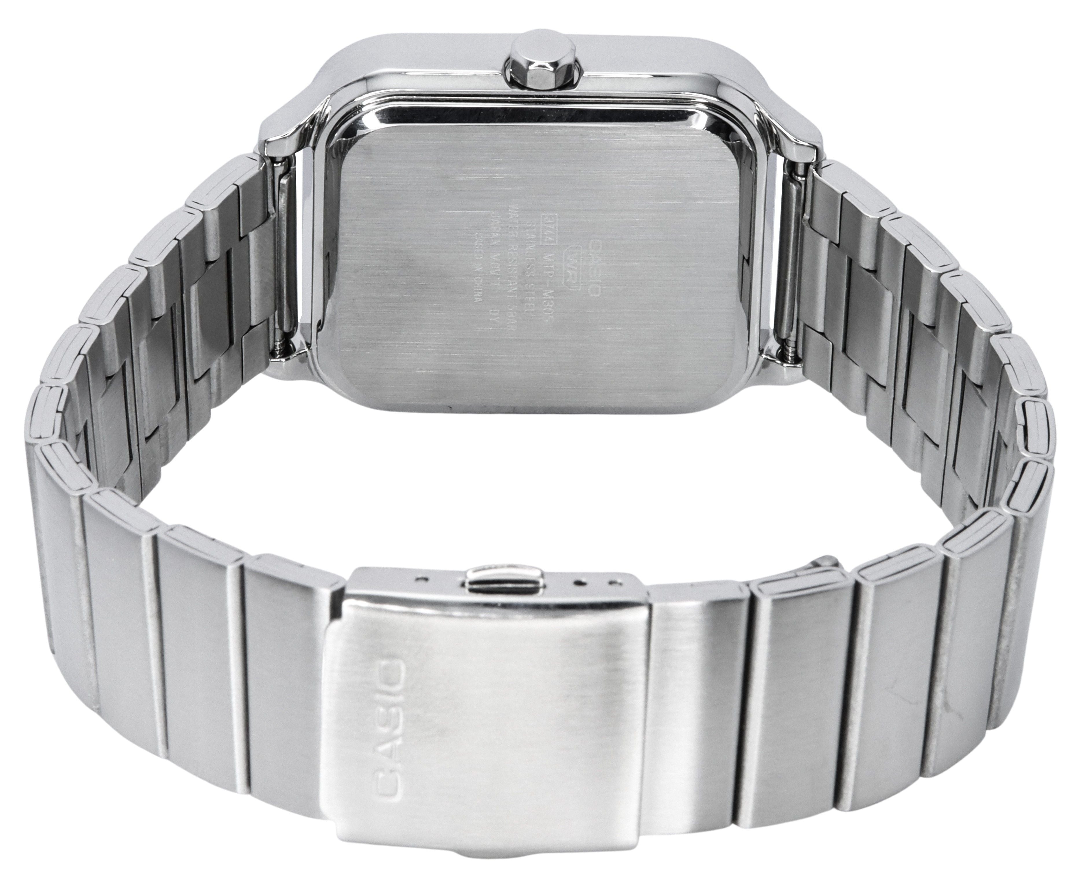 Casio Standard Analog Moon Phase Black Dial Quartz MTP - M305D - 1A Men's Watch - Prestige Stones