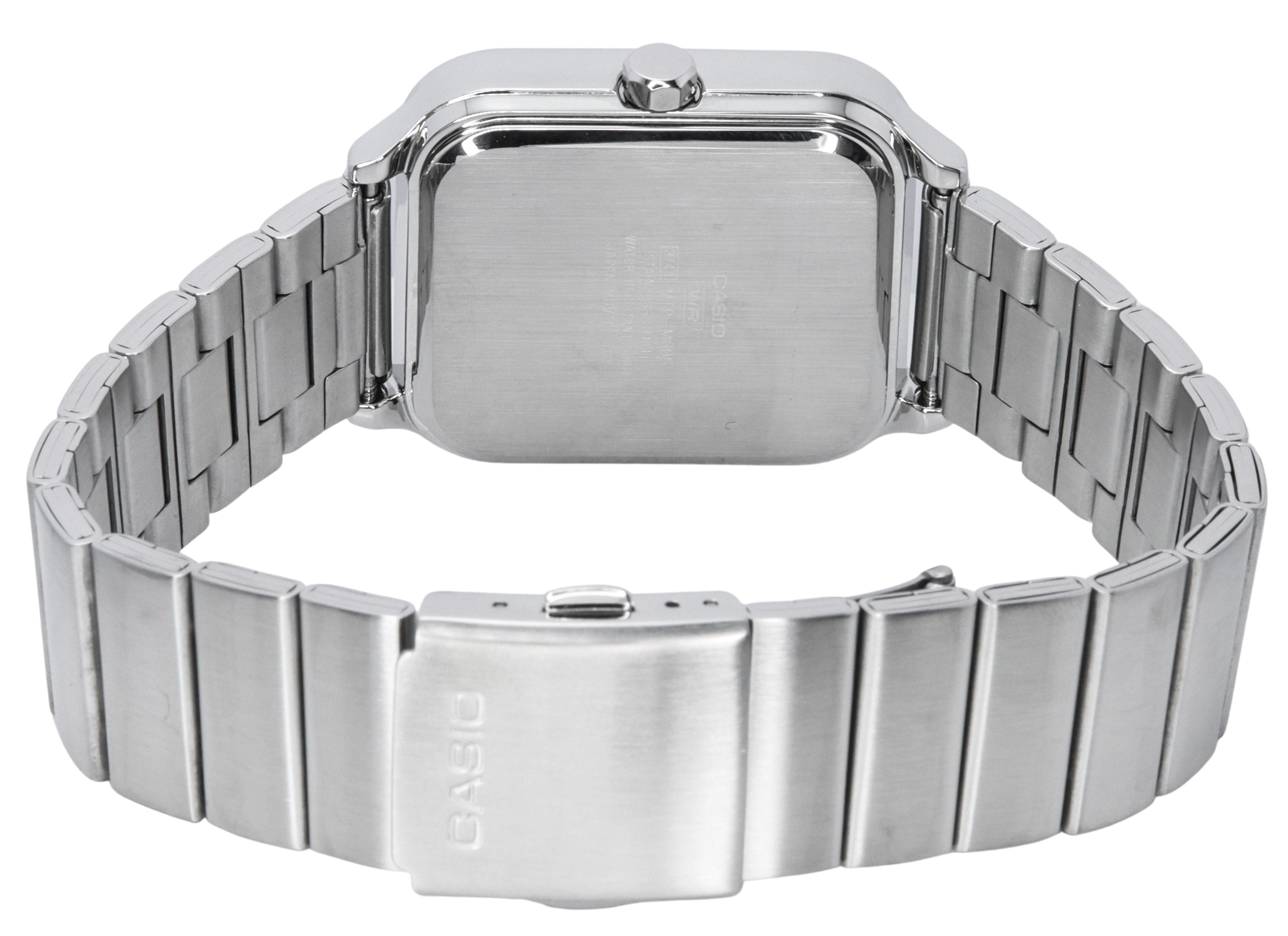 Casio Standard Analog Moon Phase Silver Dial Quartz MTP - M305D - 7A Men's Watch - Prestige Stones