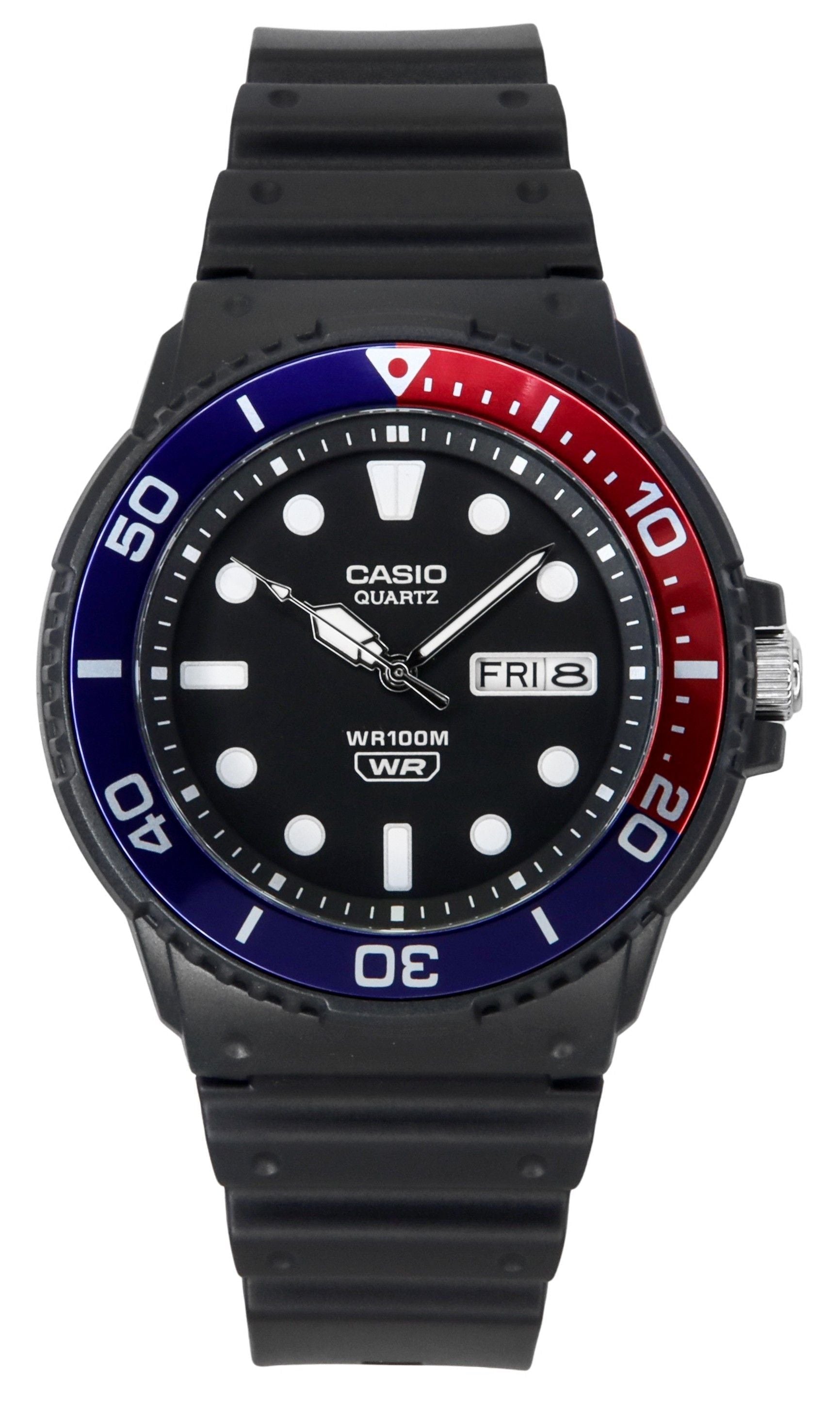 Casio Standard Analog Resin Strap Black Dial Quartz MRW - 230H - 1E2V 100M Men's Watch - Prestige Stones