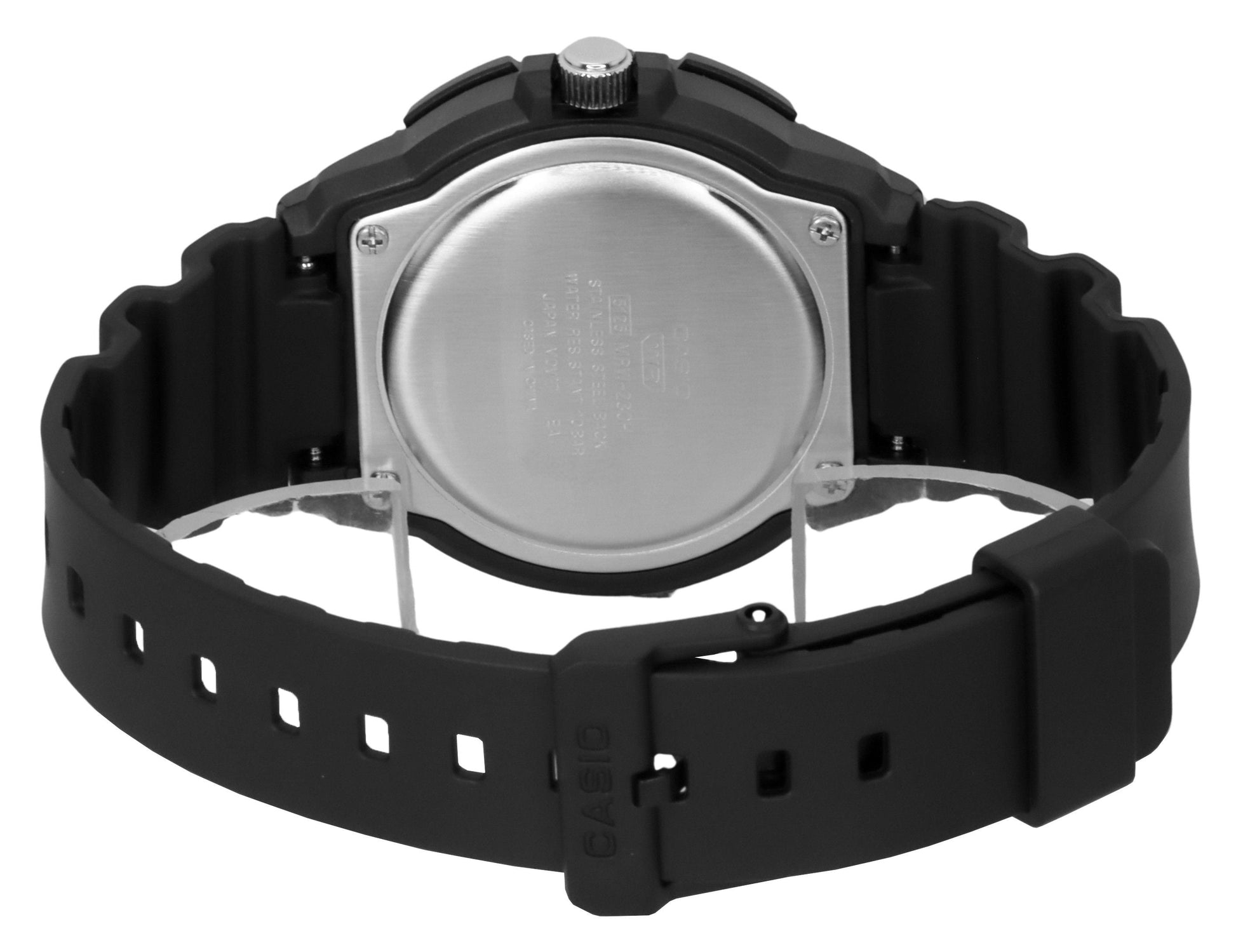 Casio Standard Analog Resin Strap Black Dial Quartz MRW - 230H - 1E2V 100M Men's Watch - Prestige Stones