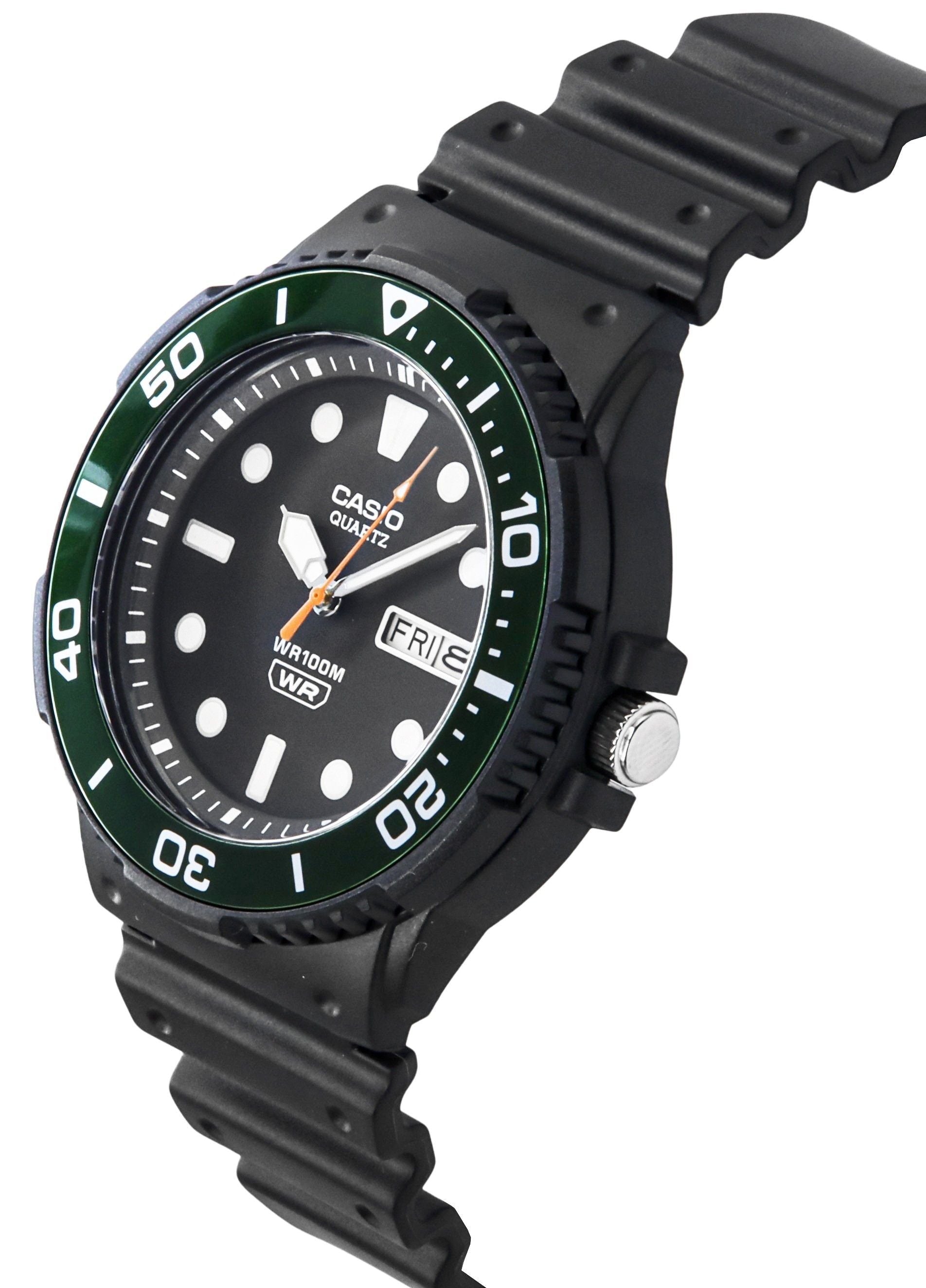 Casio Standard Analog Resin Strap Black Dial Quartz MRW - 230H - 1E3V 100M Men's Watch - Prestige Stones