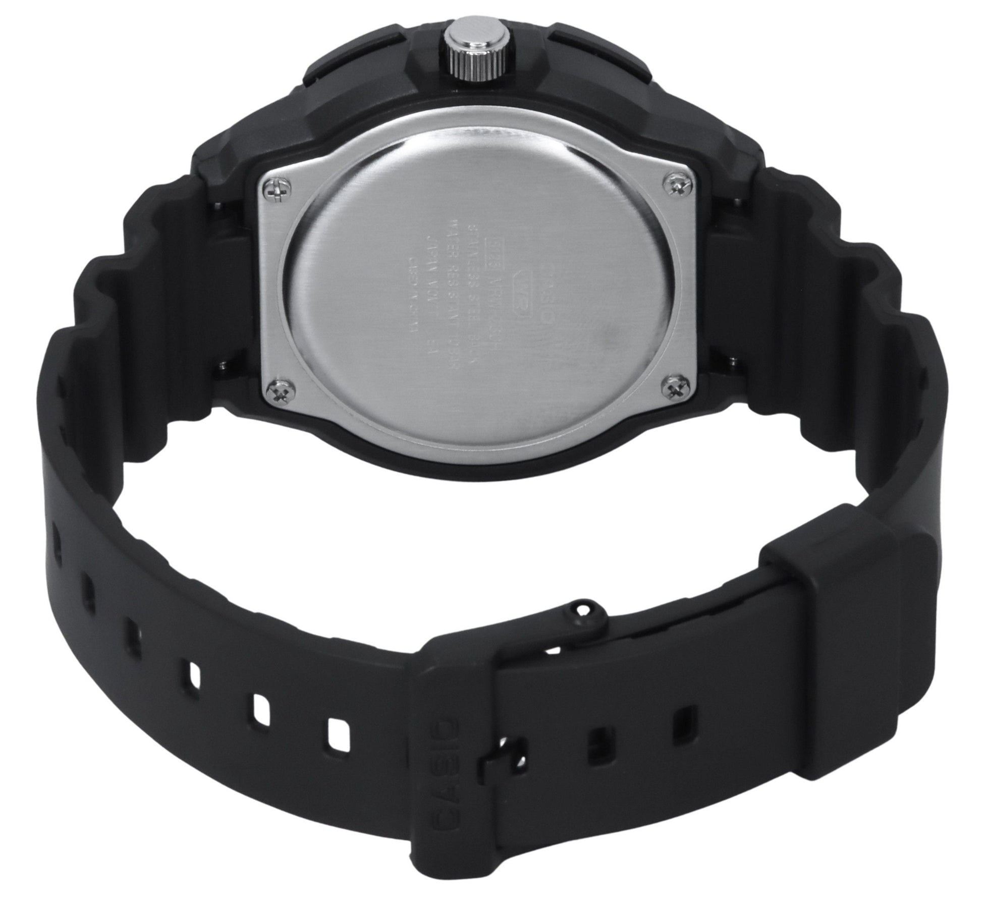 Casio Standard Analog Resin Strap Black Dial Quartz MRW - 230H - 1E3V 100M Men's Watch - Prestige Stones