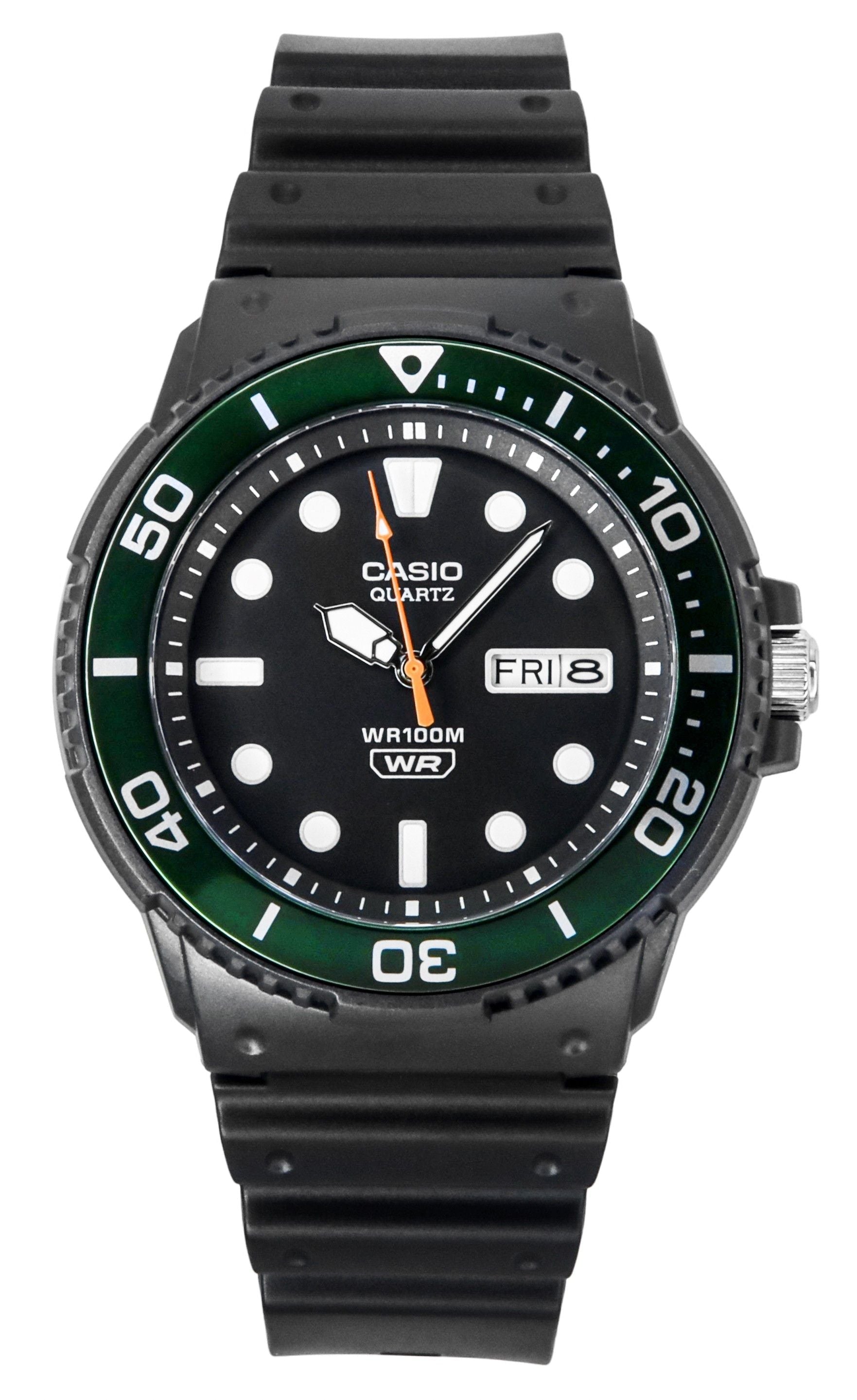 Casio Standard Analog Resin Strap Black Dial Quartz MRW - 230H - 1E3V 100M Men's Watch - Prestige Stones