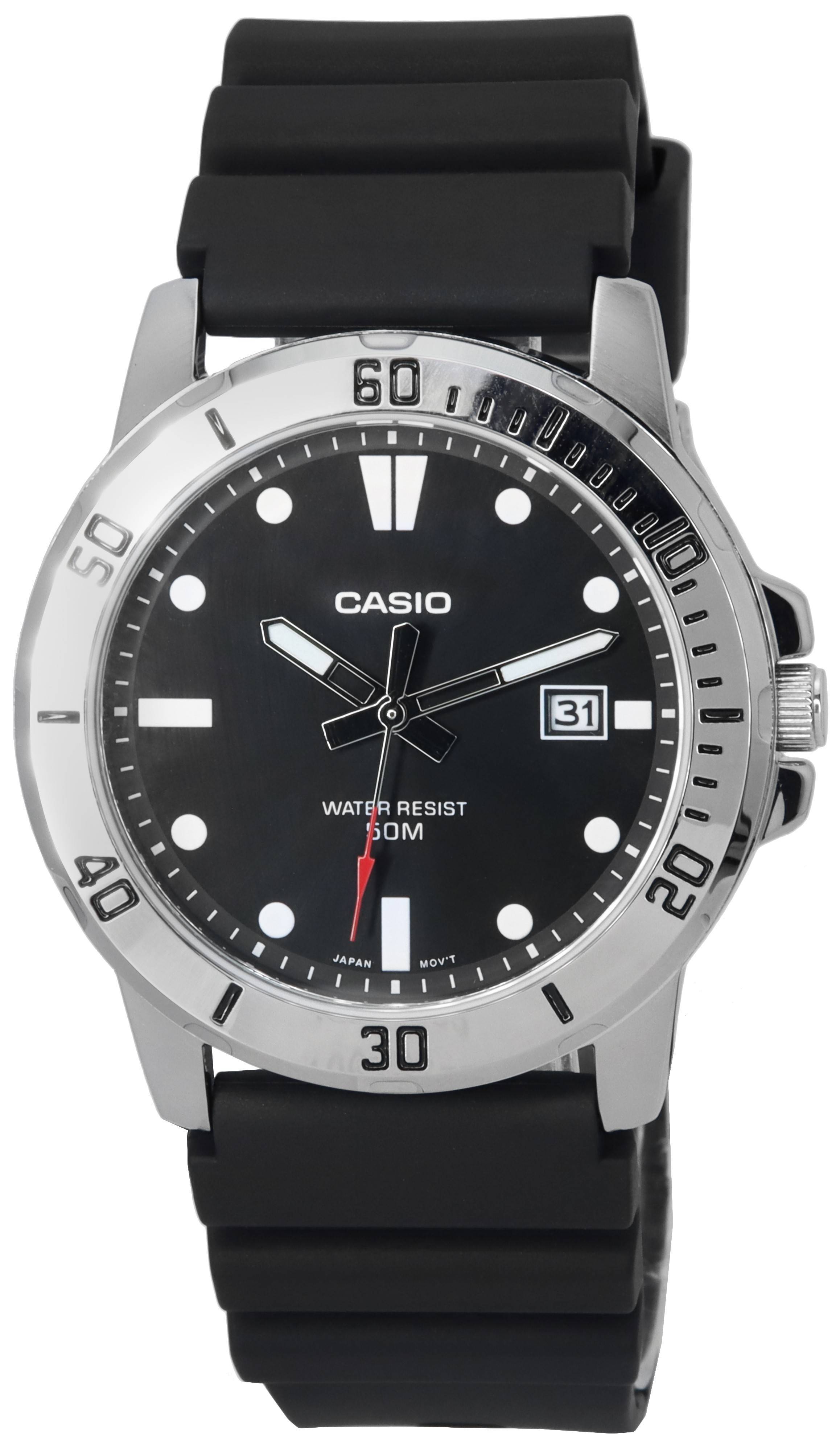 Casio Standard Analog Resin Strap Black Dial Quartz MTP - VD01 - 1E MTPVD01 - 1E Men's Watch - Prestige Stones