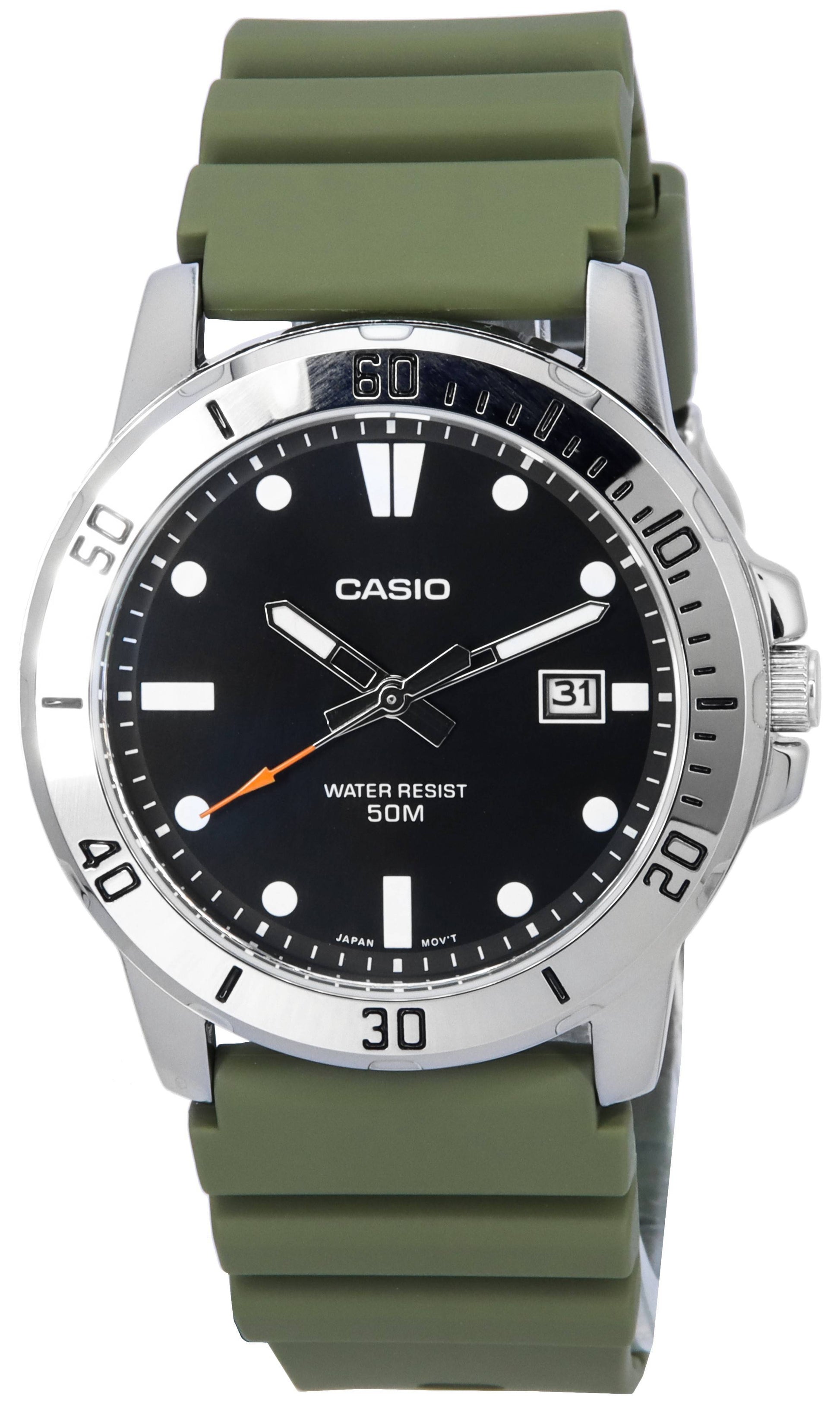 Casio Standard Analog Resin Strap Black Dial Quartz MTP - VD01 - 3E MTPVD01 - 3E Men's Watch - Prestige Stones