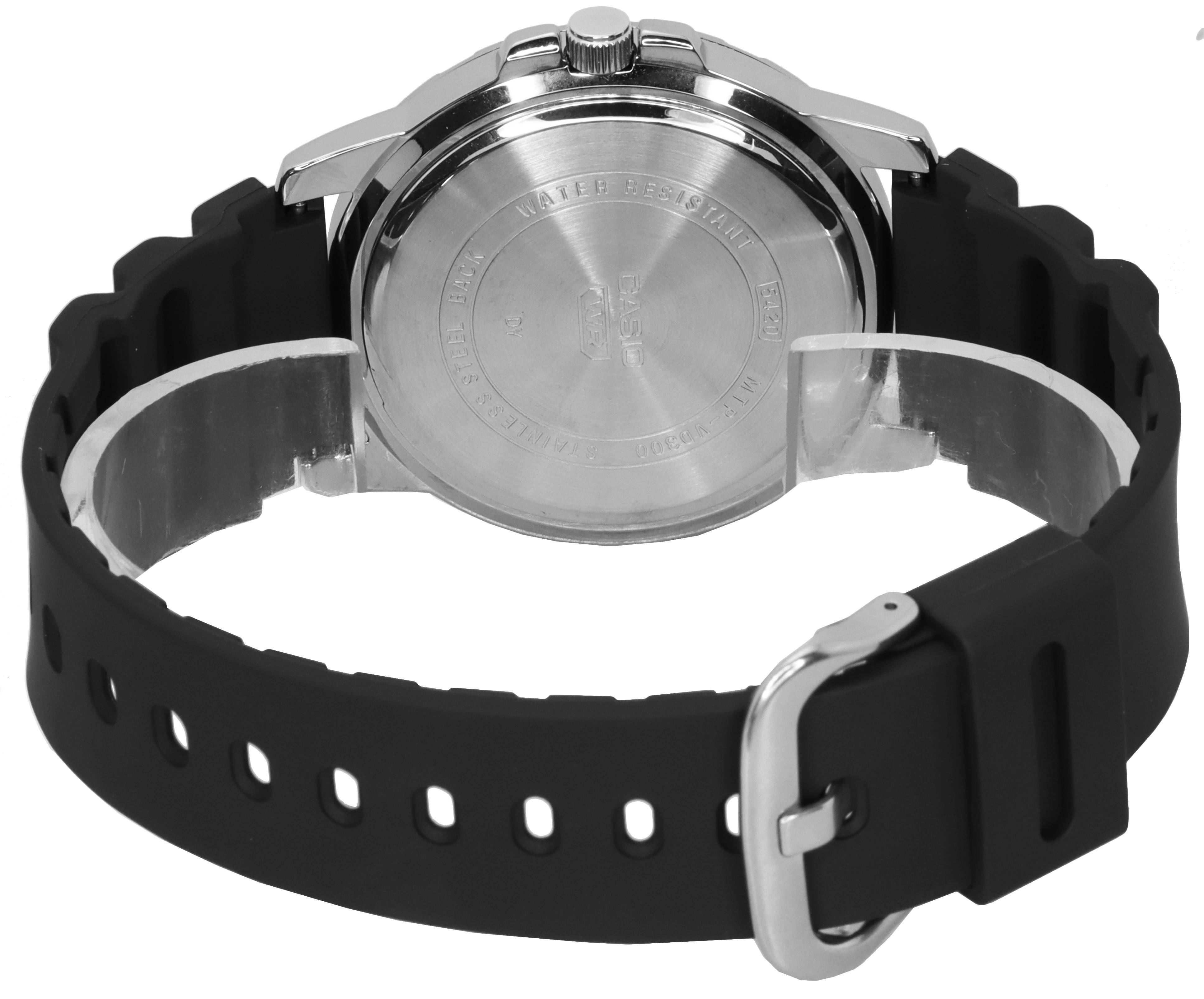 Casio Standard Analog Resin Strap Black Dial Quartz MTP - VD300 - 1B MTPVD300 - 1B Men's Watch - Prestige Stones