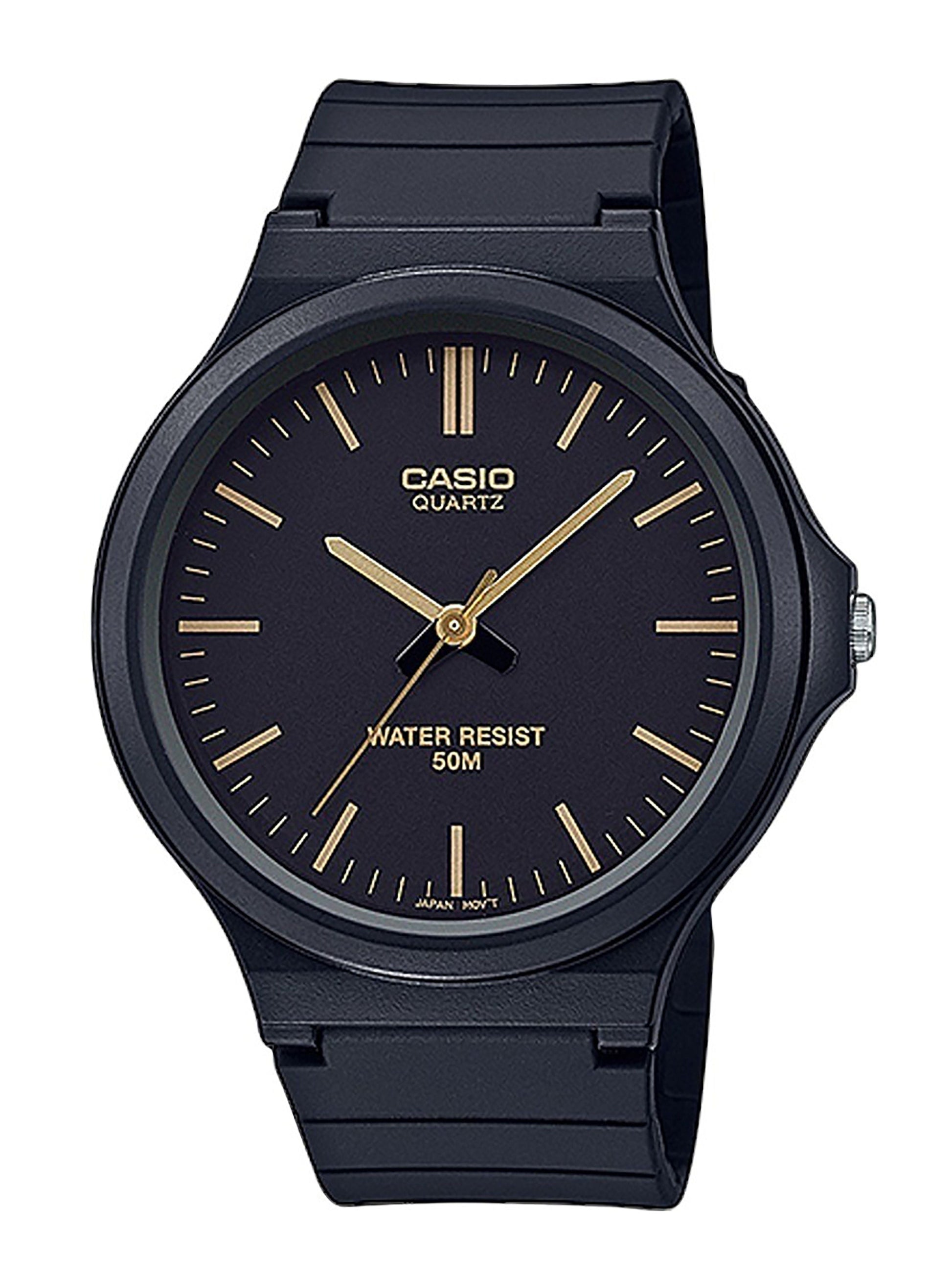 Casio Standard Analog Resin Strap Black Dial Quartz MW - 240 - 1E2V Men's Watch - Prestige Stones