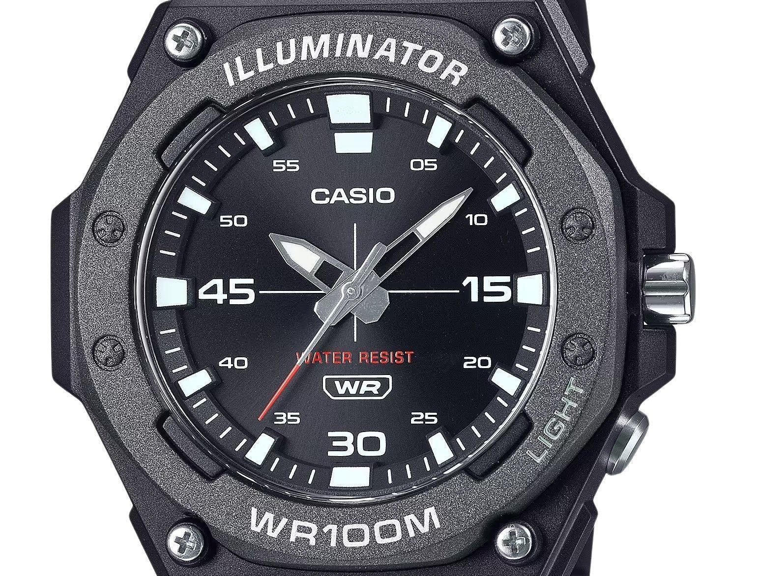 Casio Standard Analog Resin Strap Black Dial Quartz MW - 620H - 1AV 100M Men's Watch - Prestige Stones