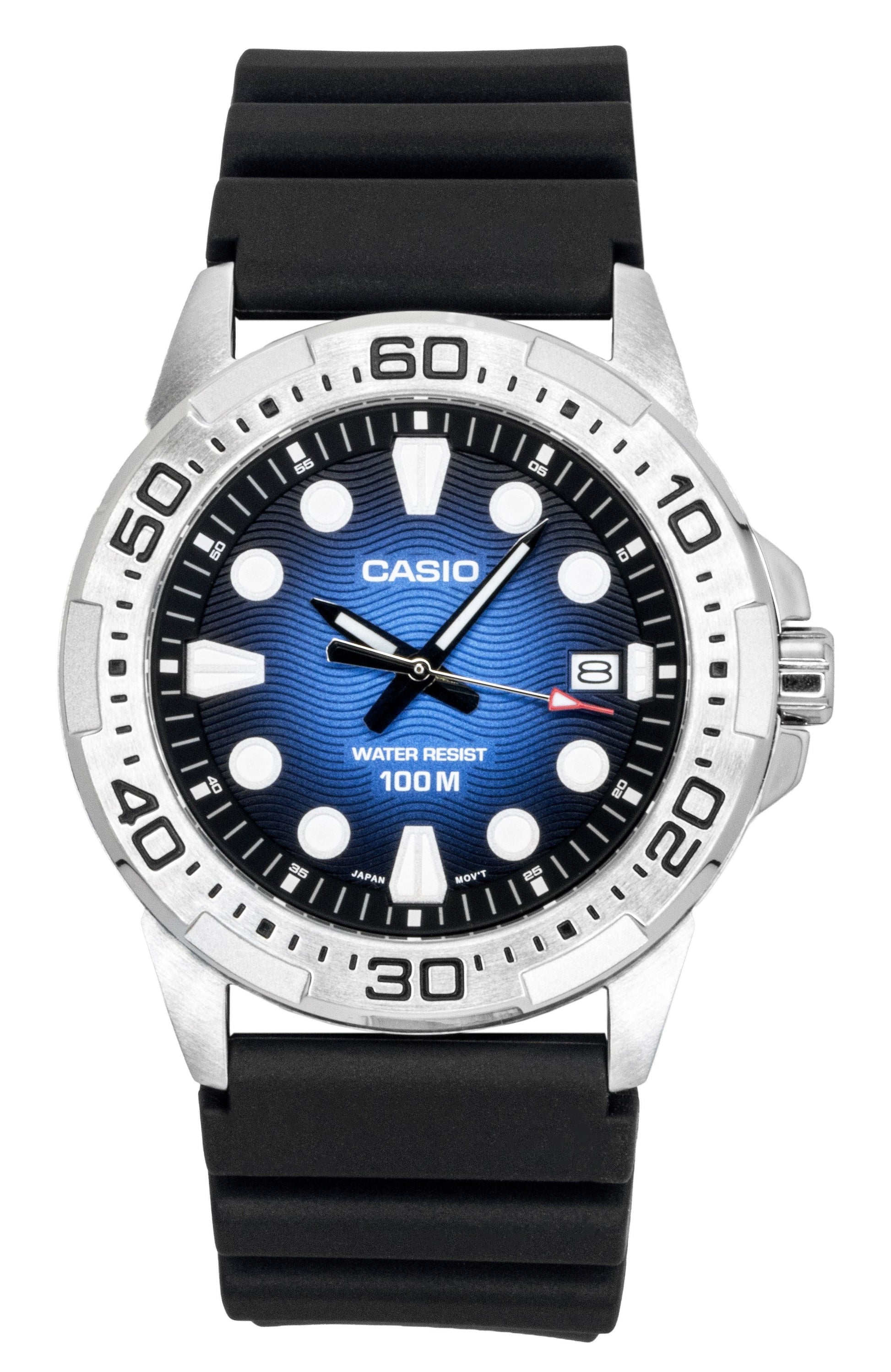 Casio Standard Analog Resin Strap Blue Dial Quartz MTD - 140 - 2AV 100M Men's Watch - Prestige Stones