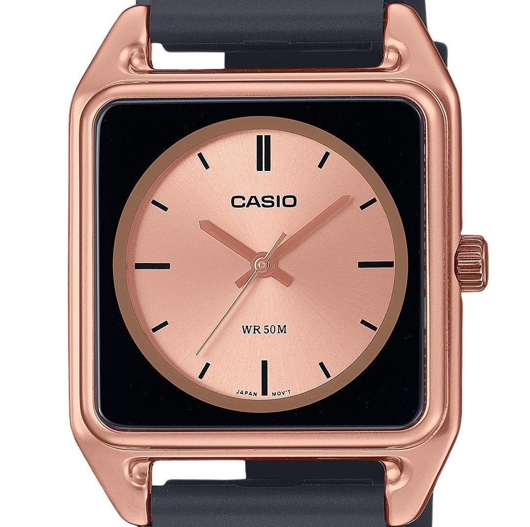 Casio Standard Analog Resin Strap Rose Gold Dial Quartz MTP - B170 - 5EV Men's Watch - Prestige Stones