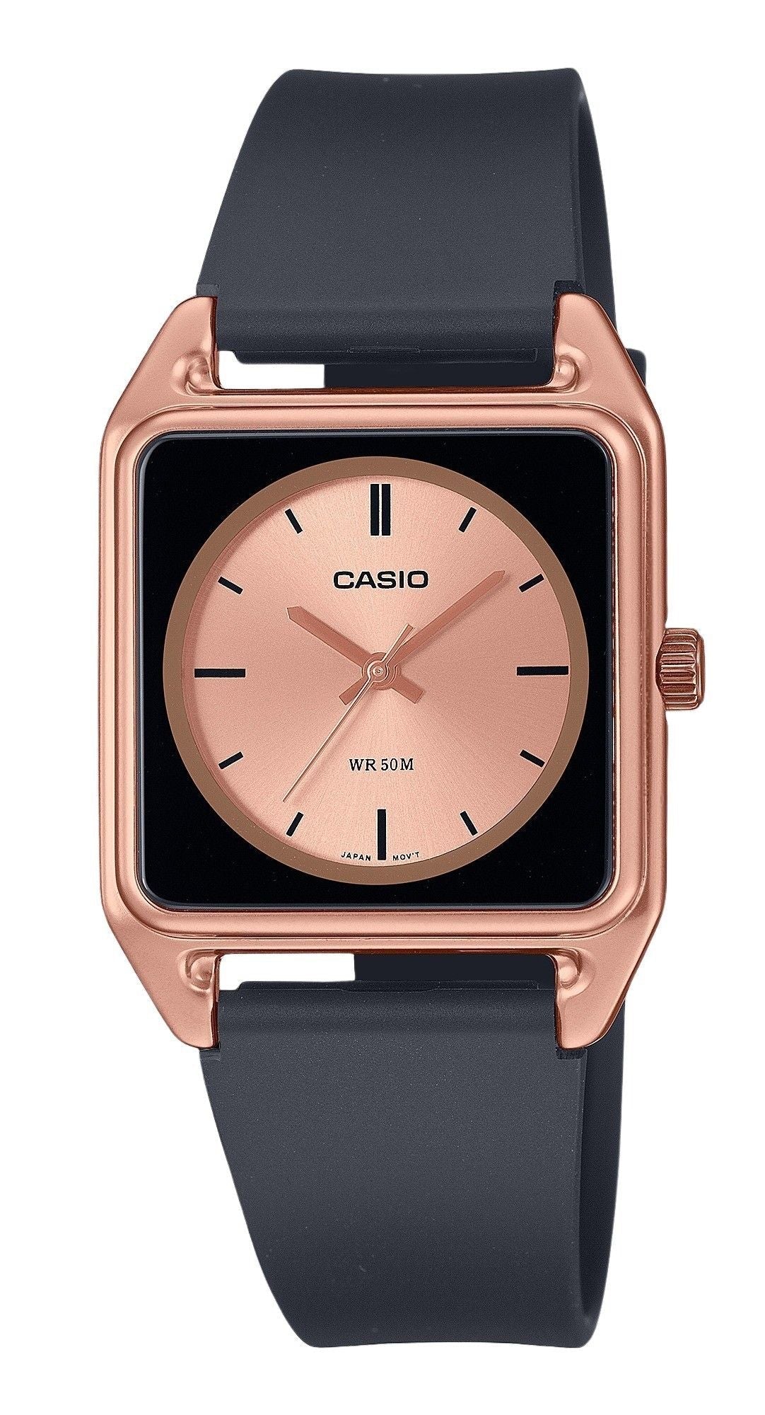 Casio Standard Analog Resin Strap Rose Gold Dial Quartz MTP - B170 - 5EV Men's Watch - Prestige Stones