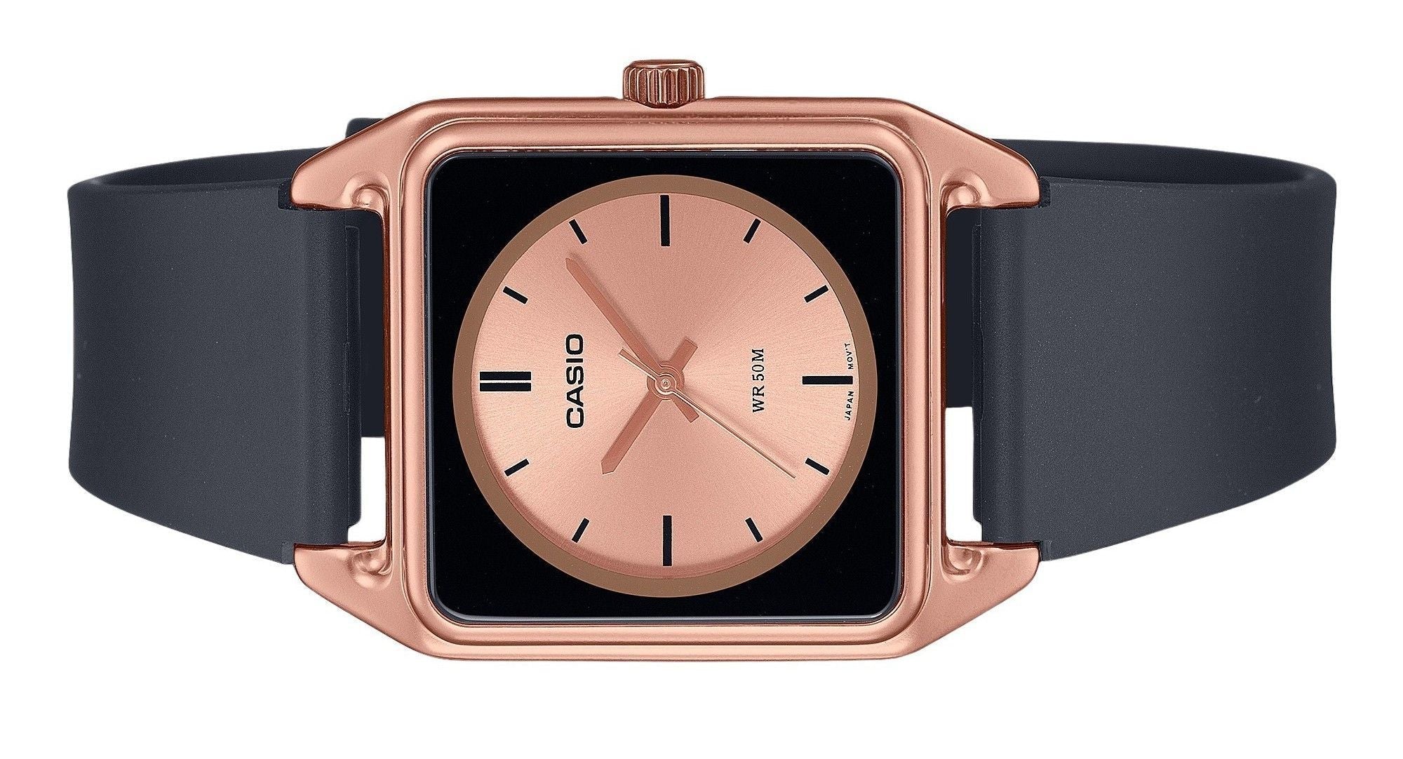Casio Standard Analog Resin Strap Rose Gold Dial Quartz MTP - B170 - 5EV Men's Watch - Prestige Stones
