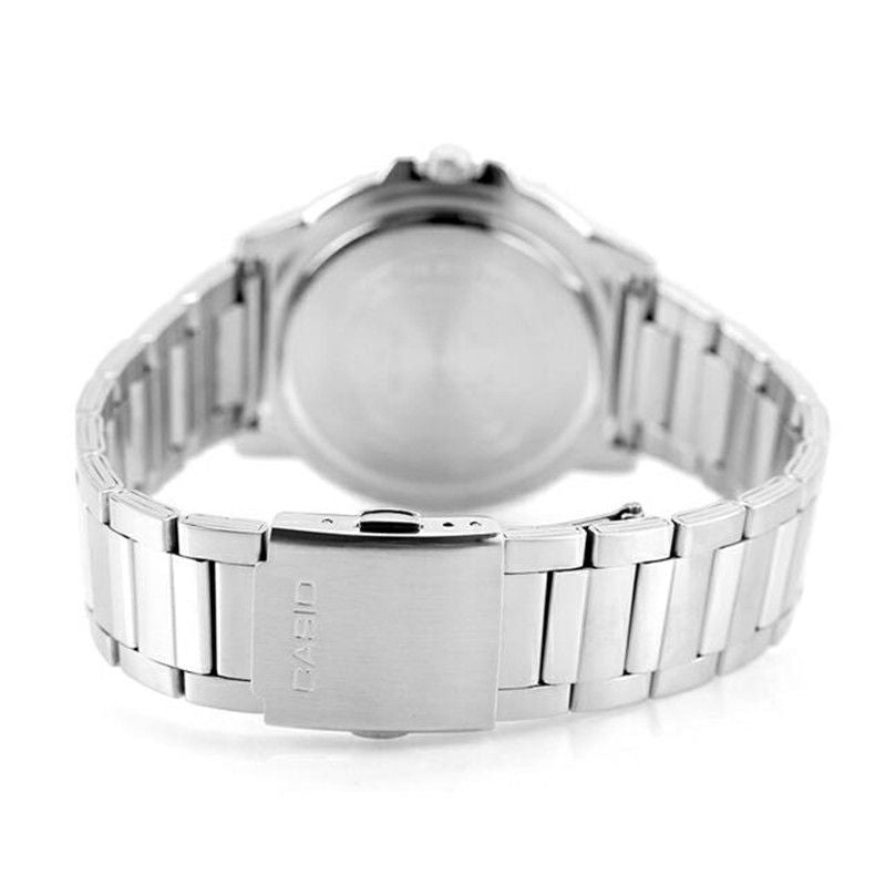 Casio Standard Analog Stainless Steel Aqua Blue Dial Quartz MTD - 125D - 2A3V 100M Men's Watch - Prestige Stones