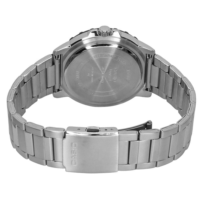 Casio Standard Analog Stainless Steel Aqua Blue Dial Quartz MTD - 125D - 2A3V 100M Men's Watch - Prestige Stones